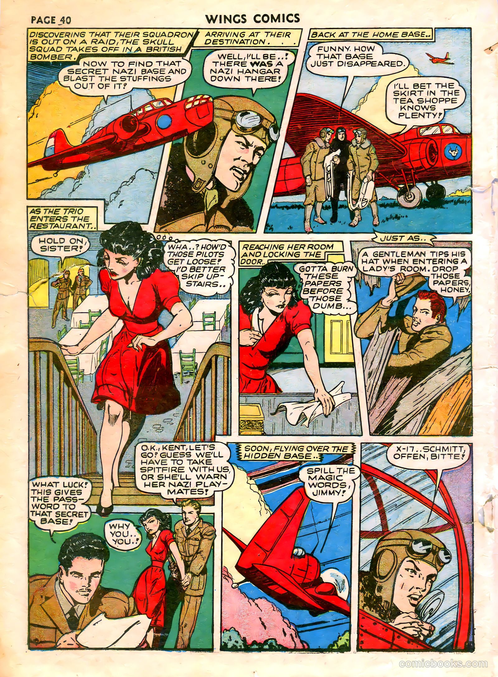 Wings Comics #21 (1942) — page 42 of 68