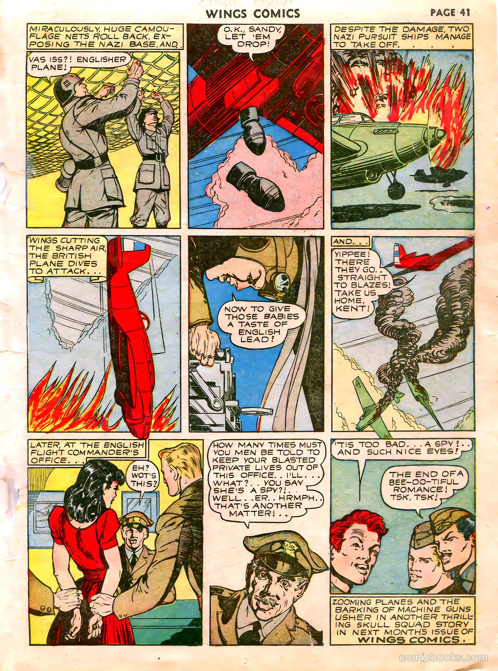 Wings Comics #21 (1942) — page 43 of 68