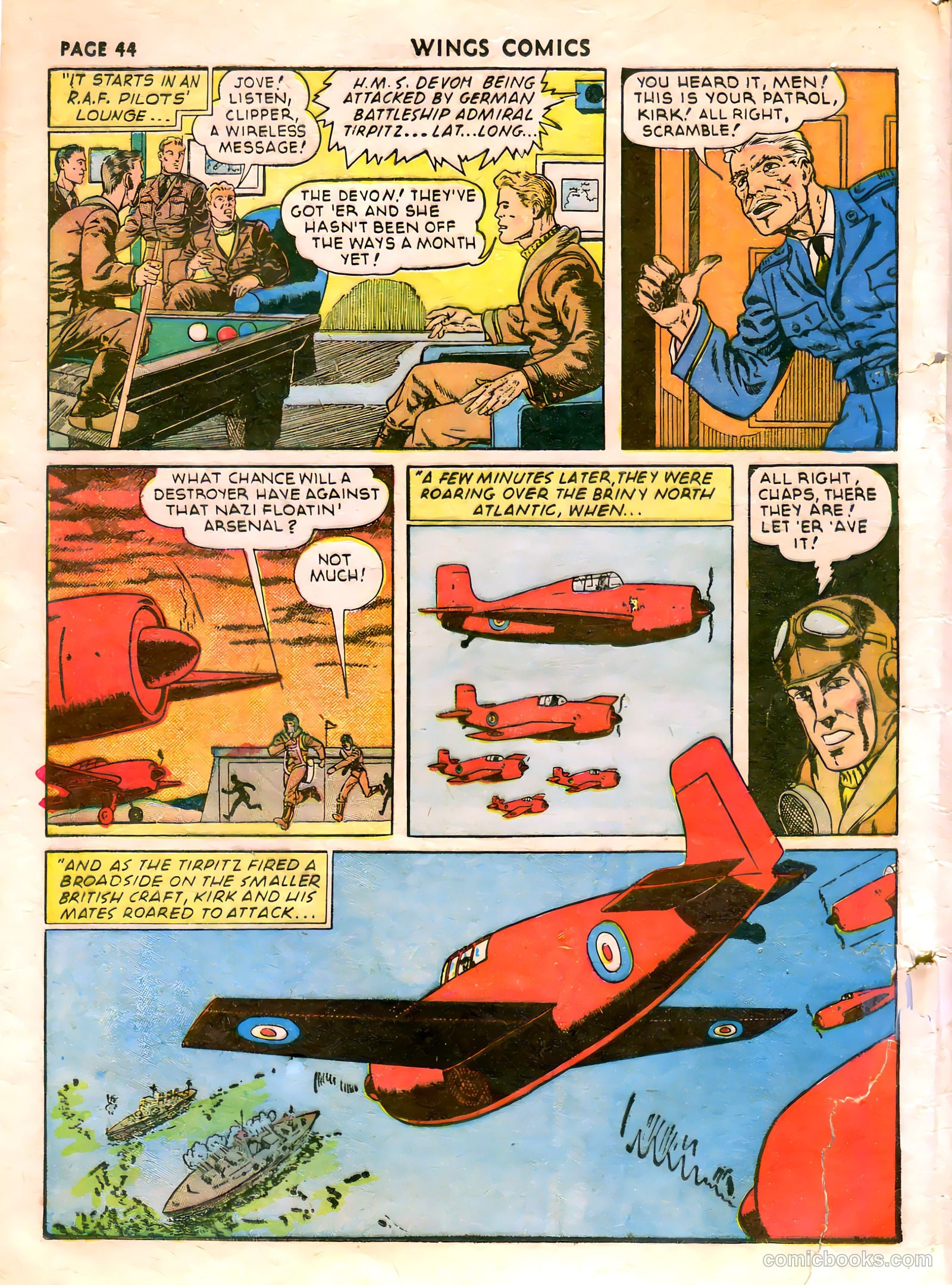 Wings Comics #21 (1942) — page 46 of 68
