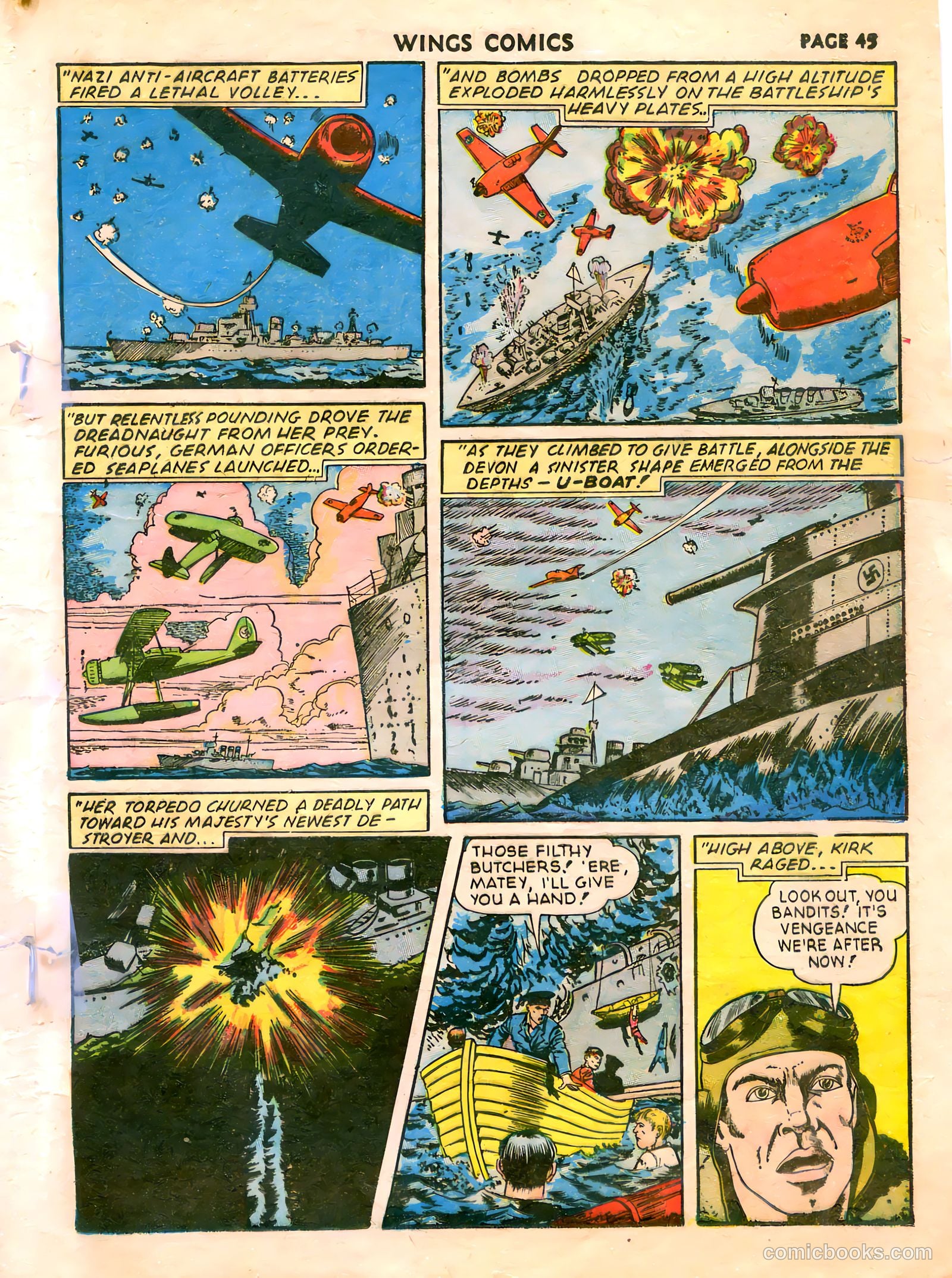 Wings Comics #21 (1942) — page 47 of 68