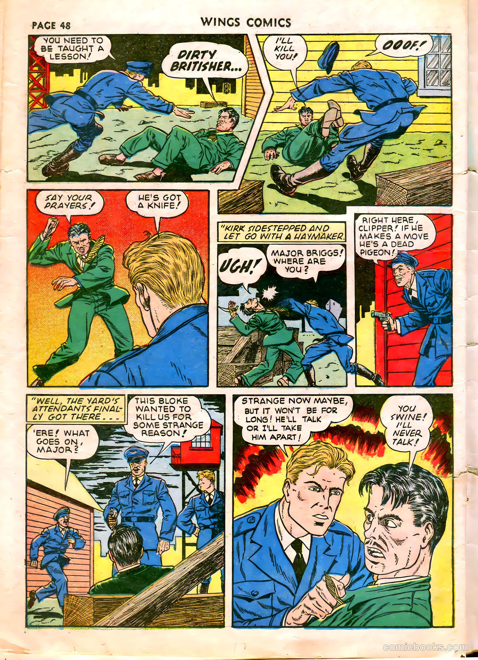 Wings Comics #21 (1942) — page 50 of 68