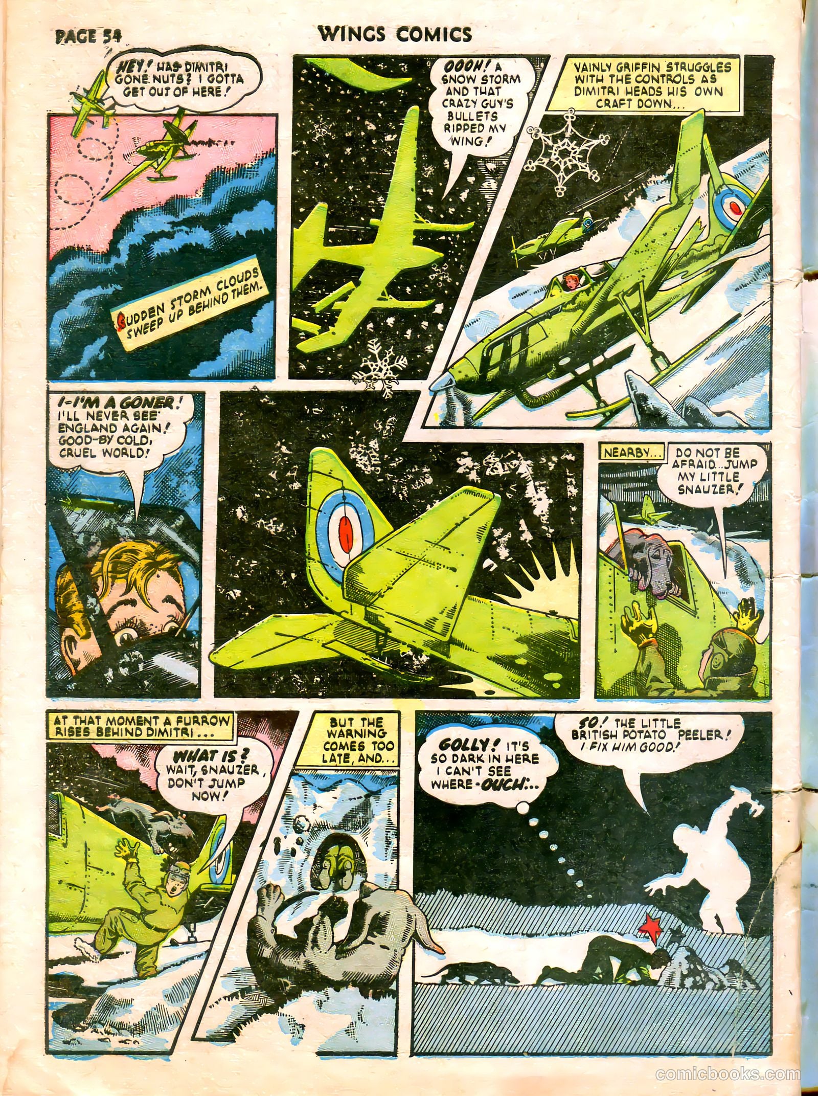 Wings Comics #21 (1942) — page 56 of 68
