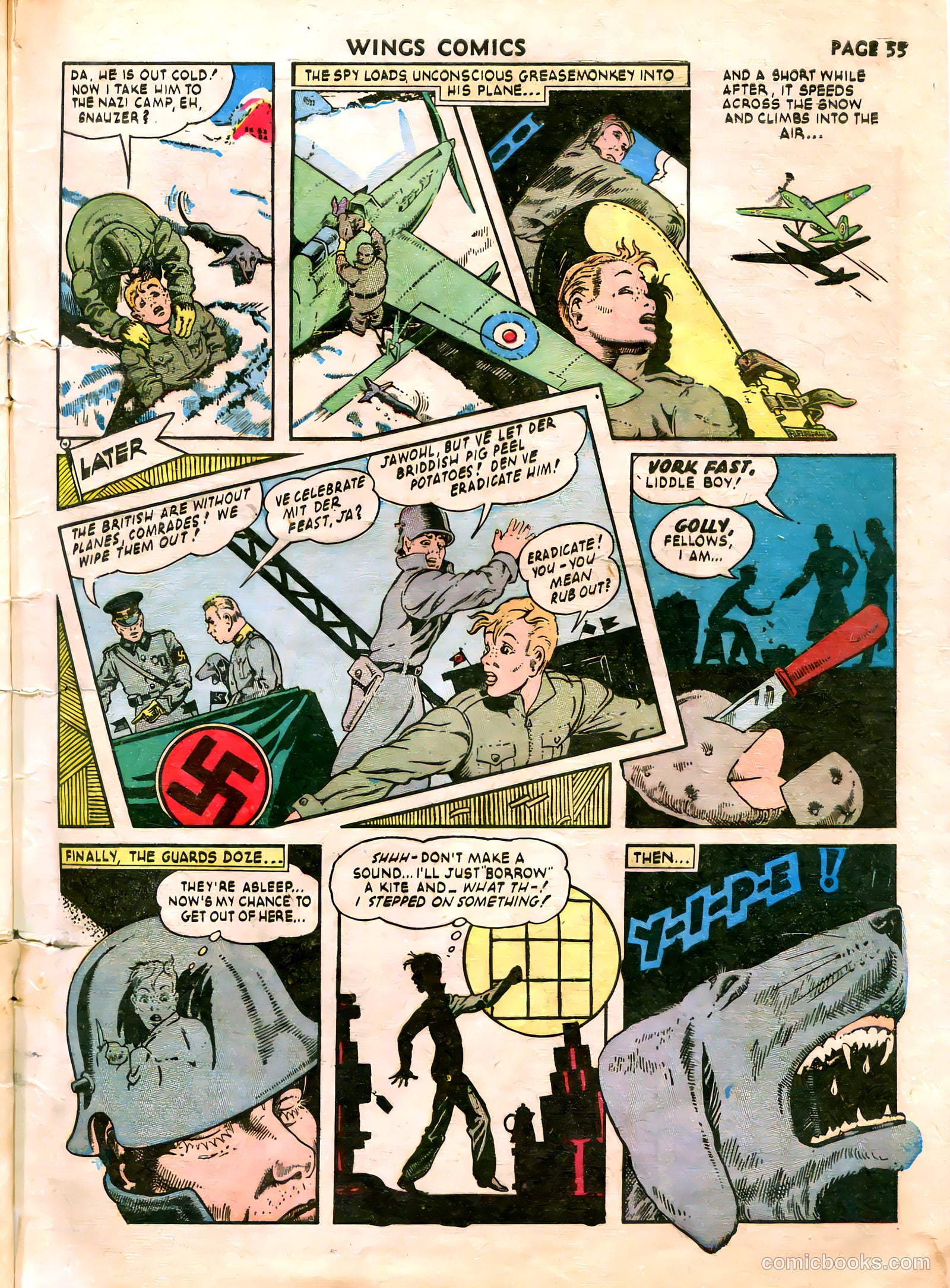 Wings Comics #21 (1942) — page 57 of 68