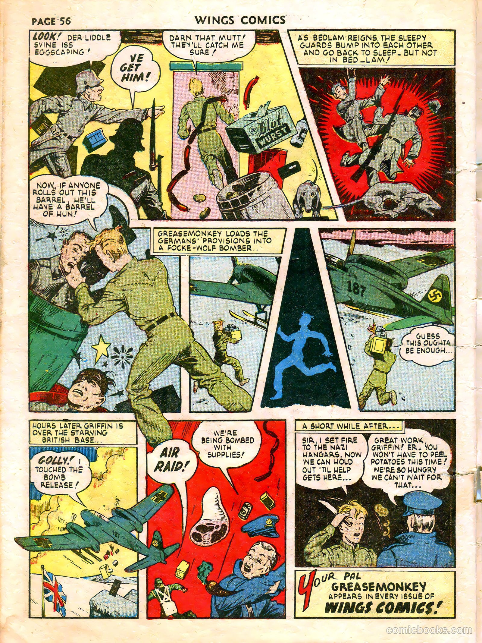 Wings Comics #21 (1942) — page 58 of 68