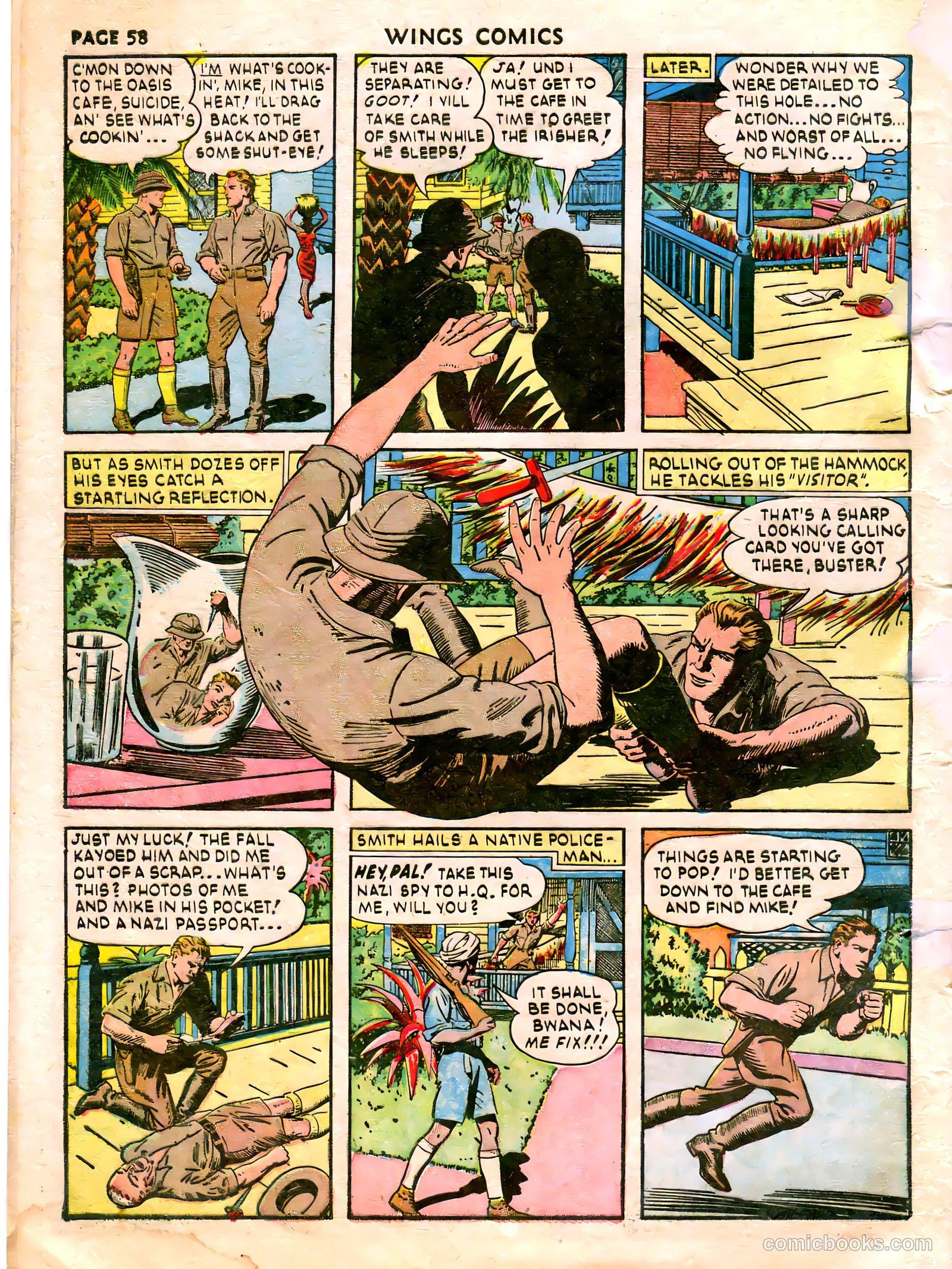 Wings Comics #21 (1942) — page 60 of 68