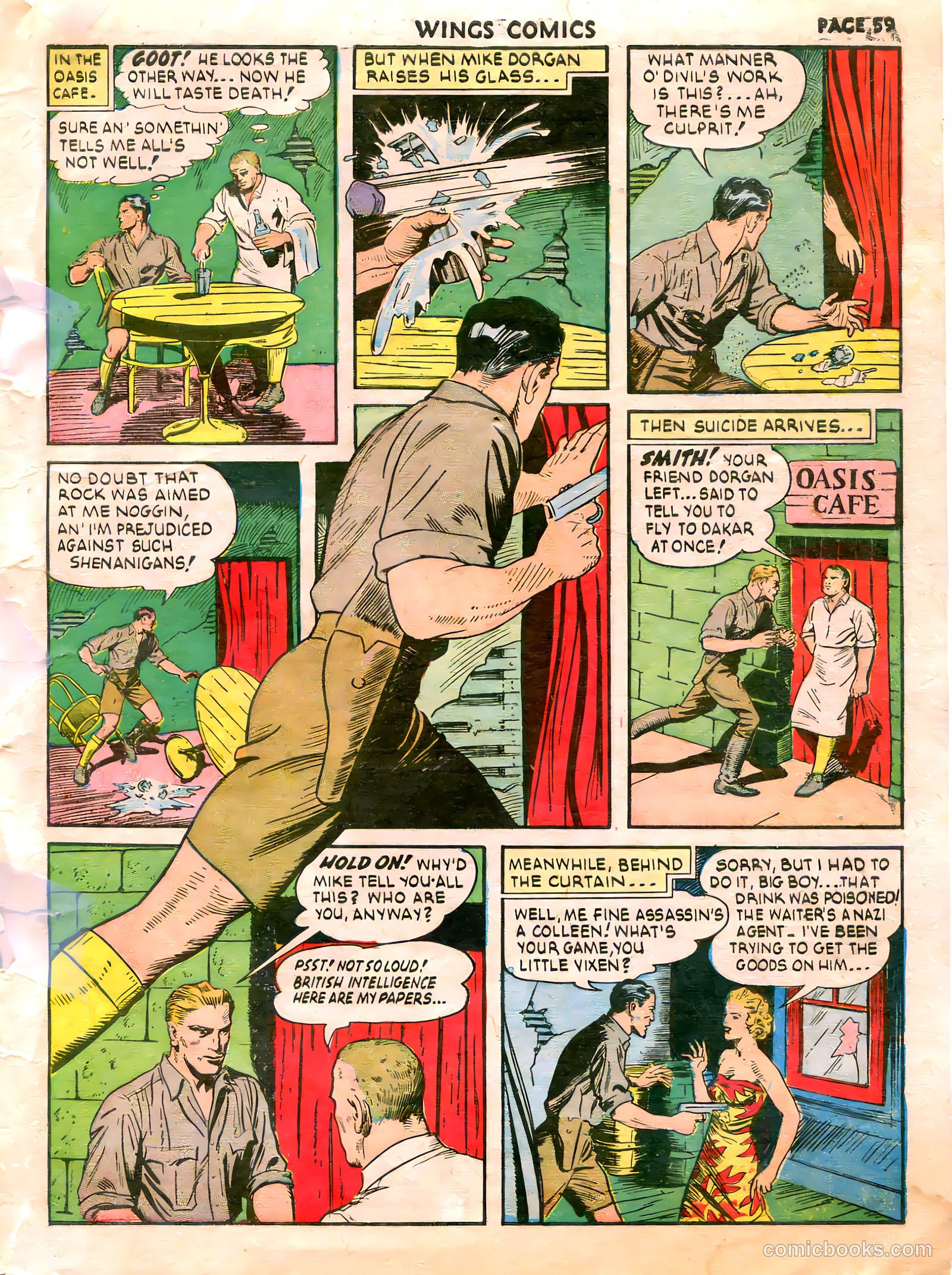 Wings Comics #21 (1942) — page 61 of 68