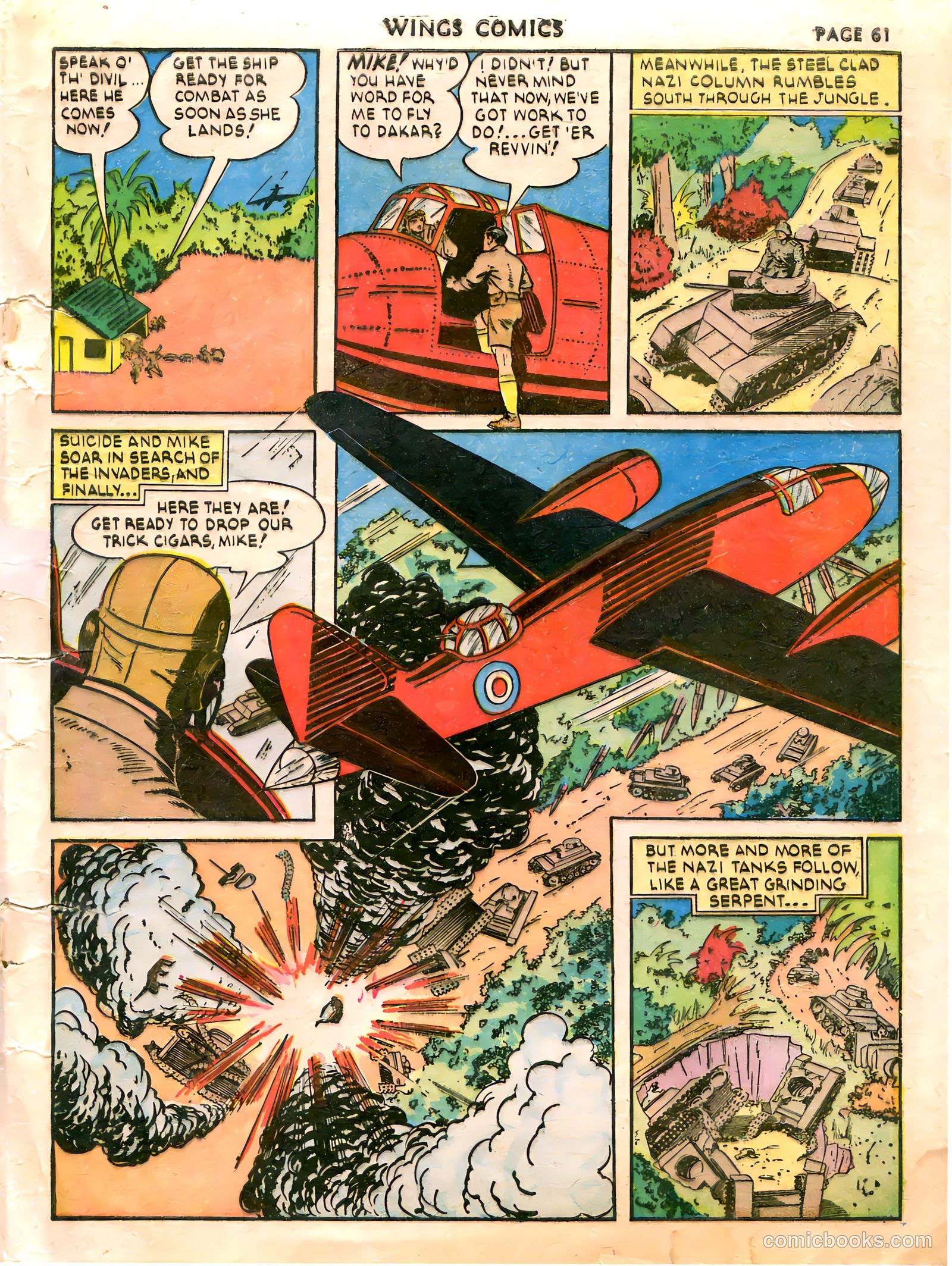 Wings Comics #21 (1942) — page 63 of 68
