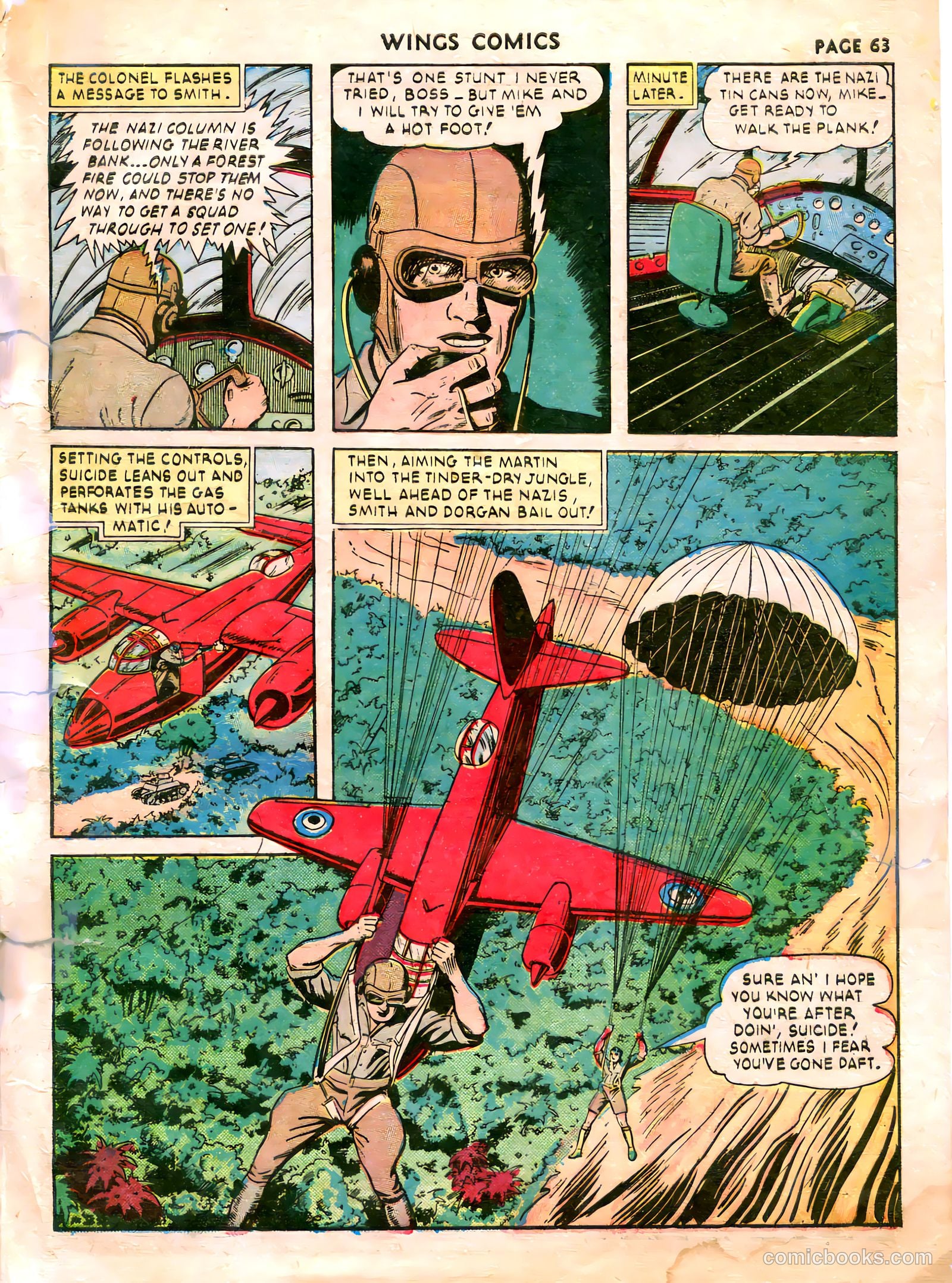 Wings Comics #21 (1942) — page 65 of 68