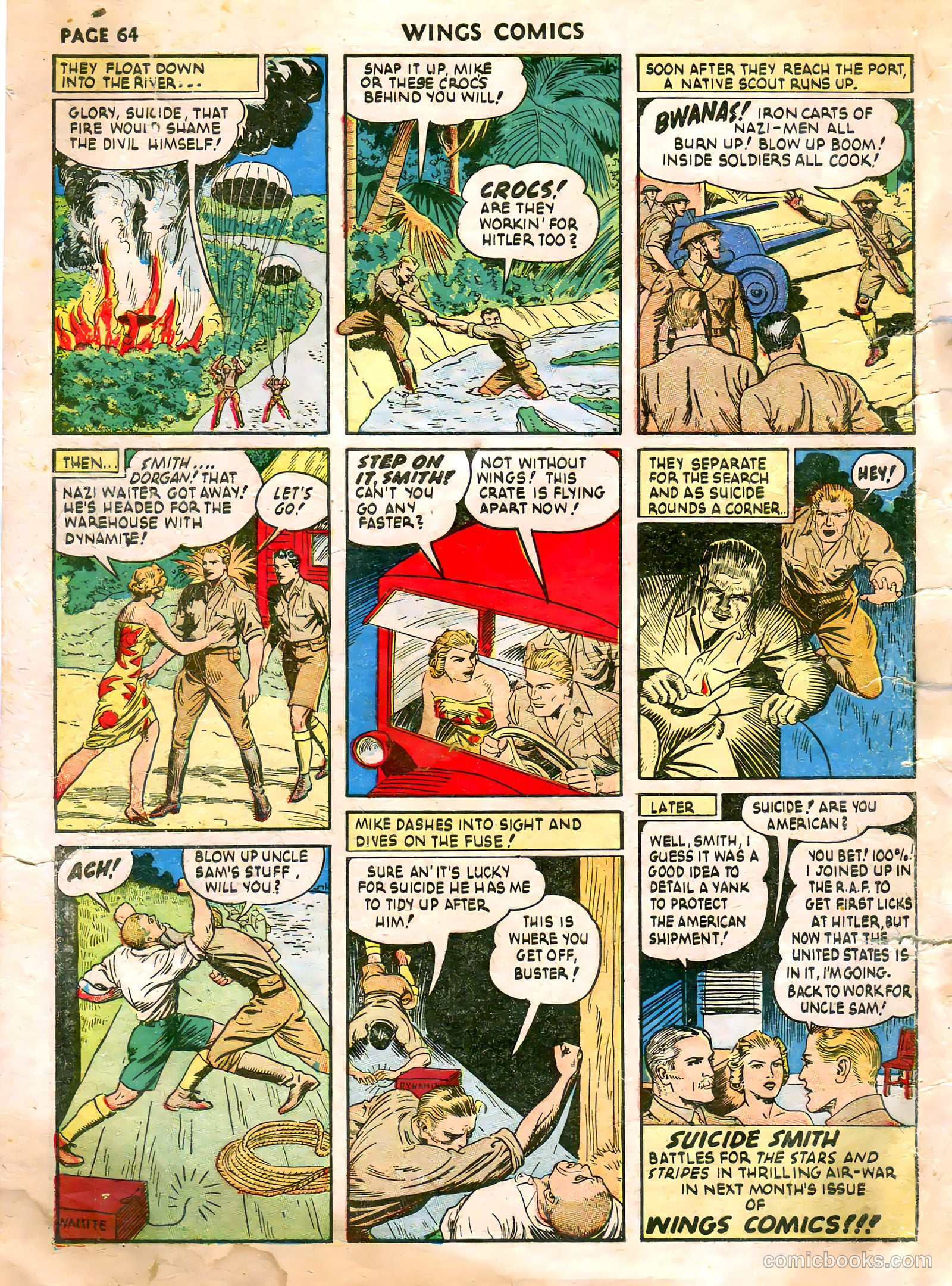 Wings Comics #21 (1942) — page 66 of 68