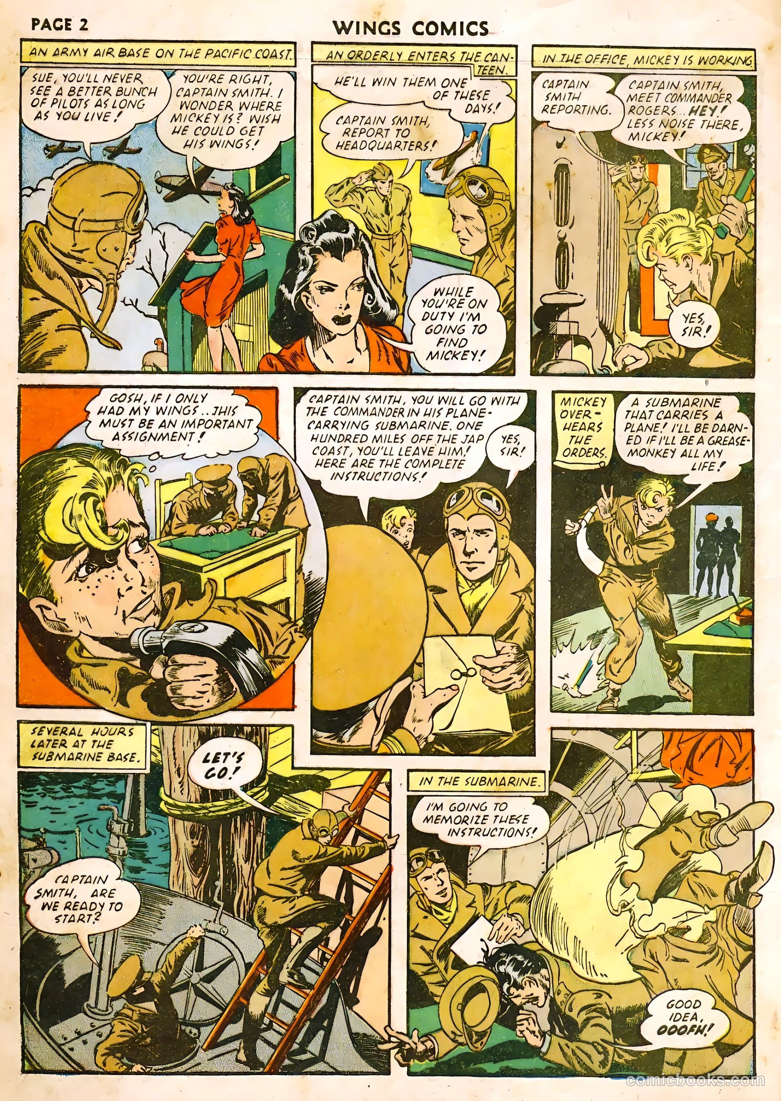 Wings Comics #22 (1942) — page 4 of 68
