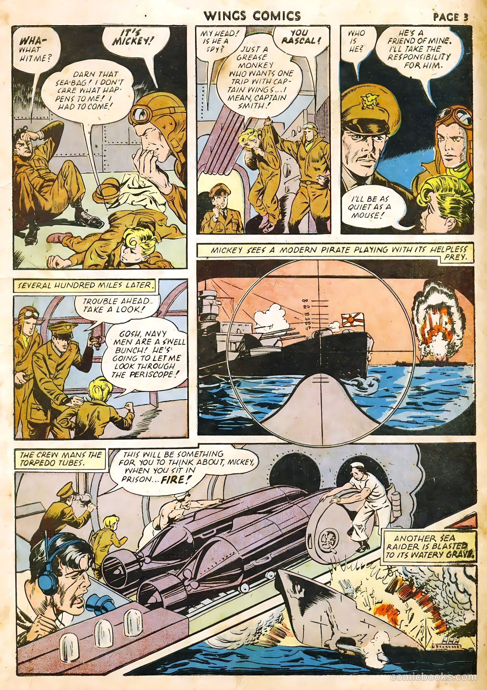 Wings Comics #22 (1942) — page 5 of 68