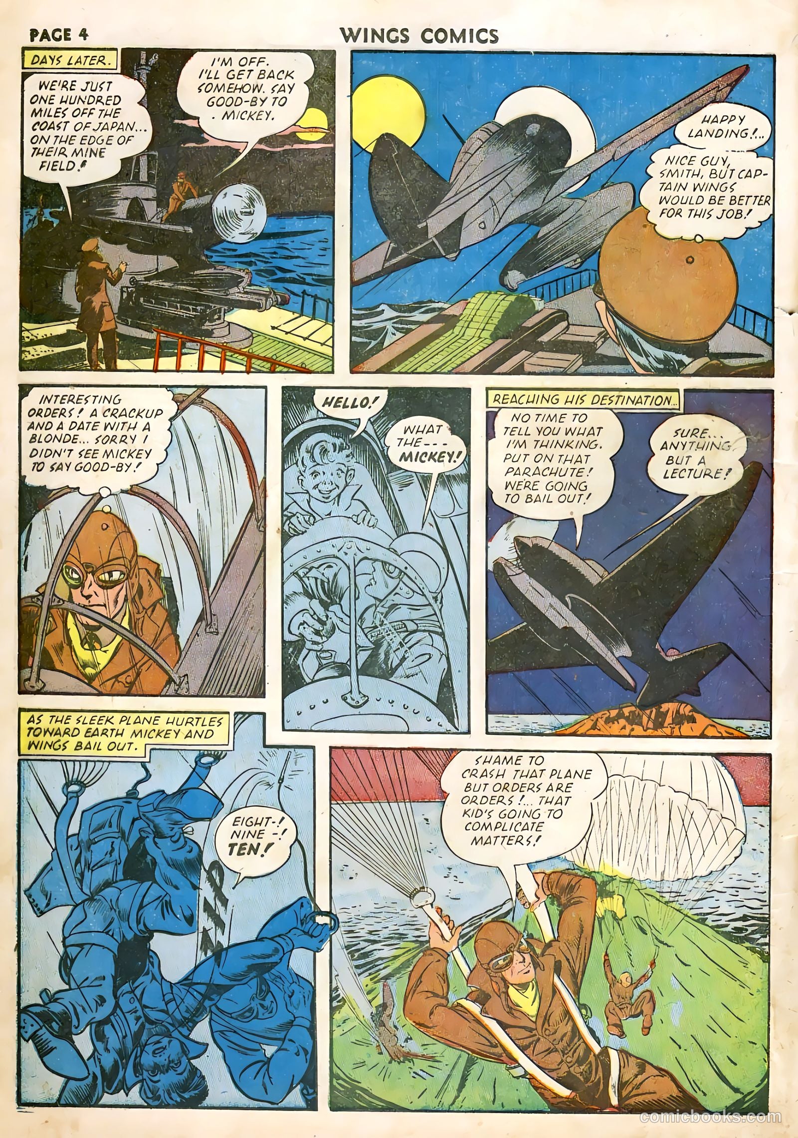 Wings Comics #22 (1942) — page 6 of 68