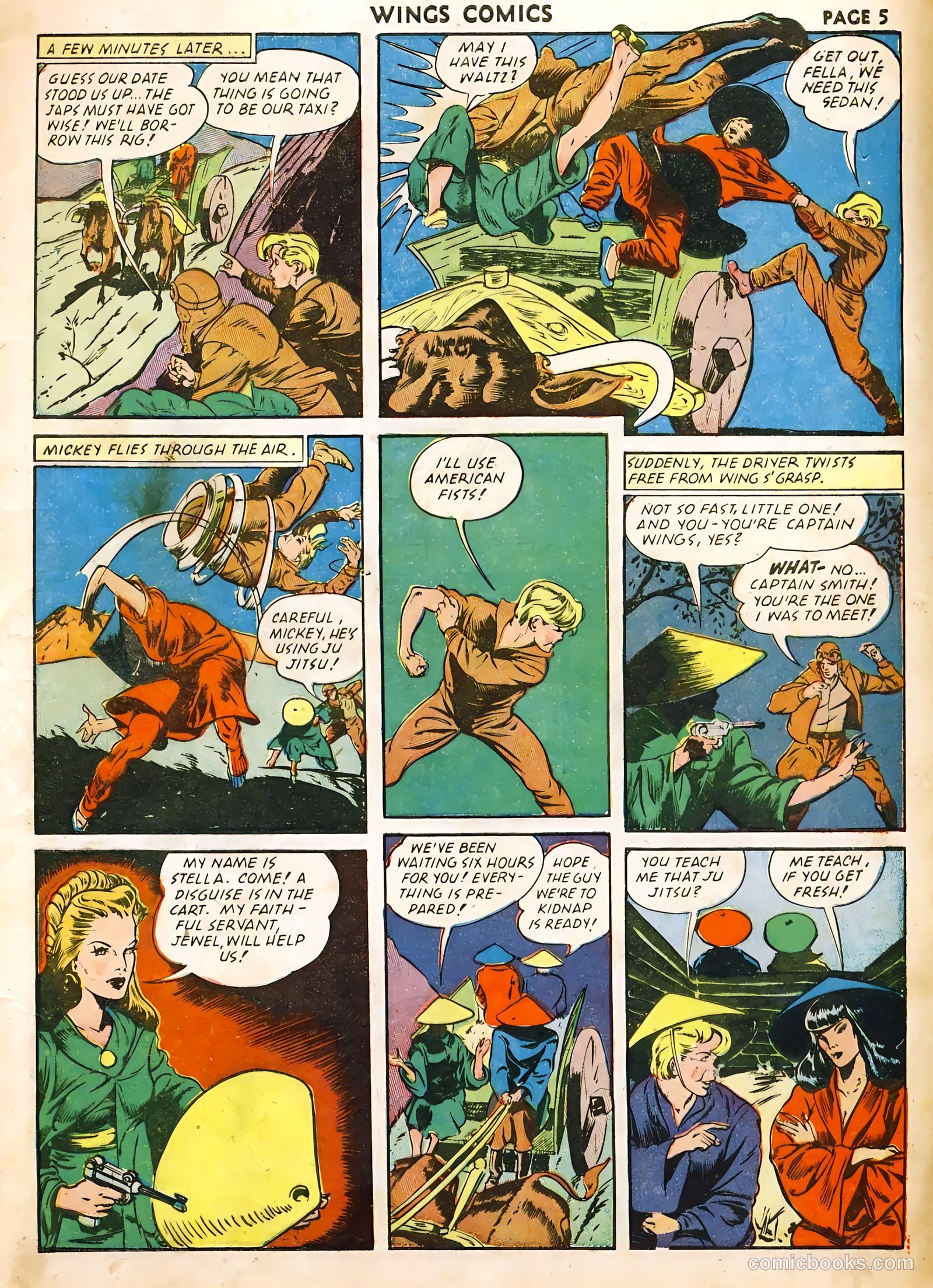 Wings Comics #22 (1942) — page 7 of 68