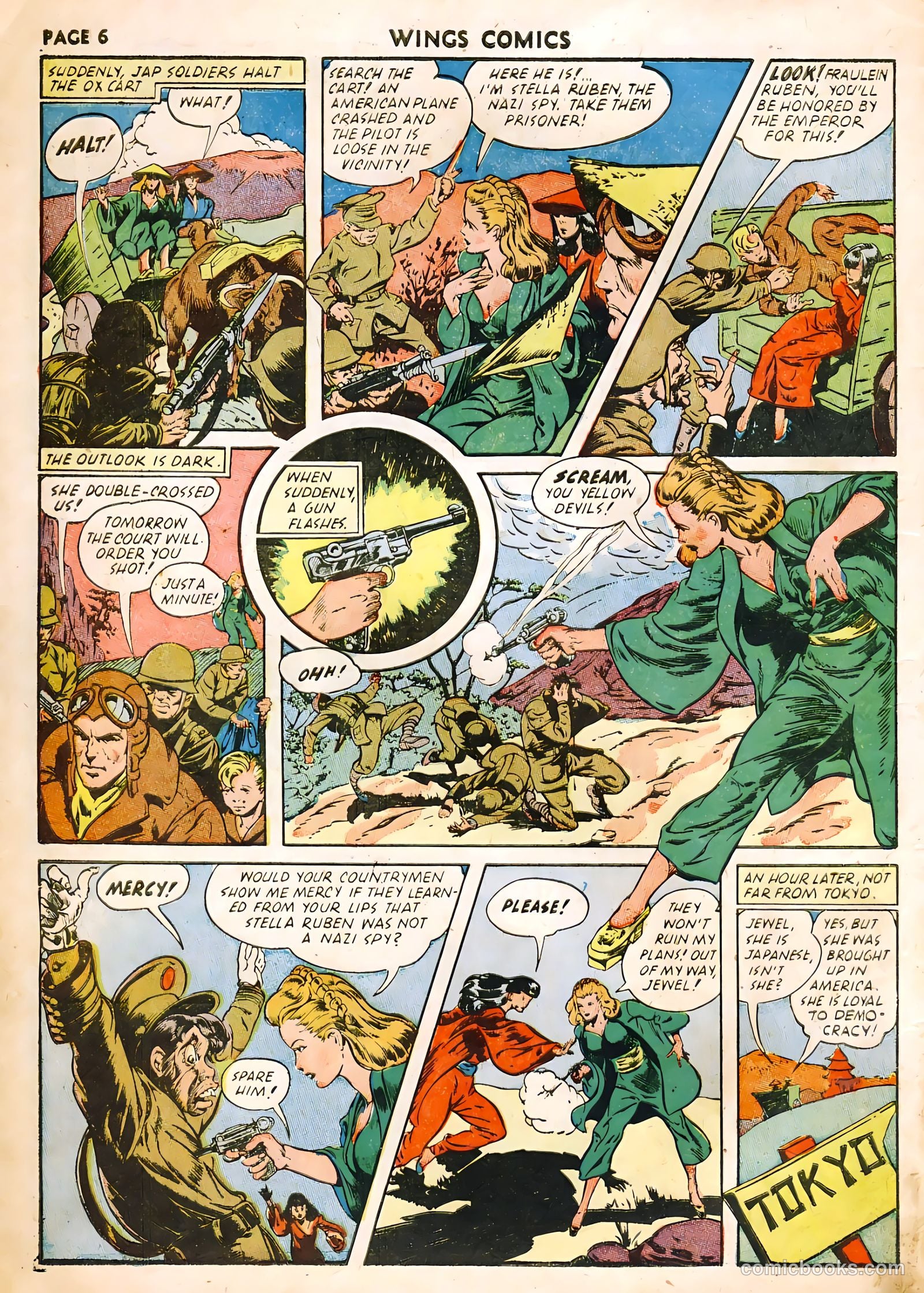 Wings Comics #22 (1942) — page 8 of 68