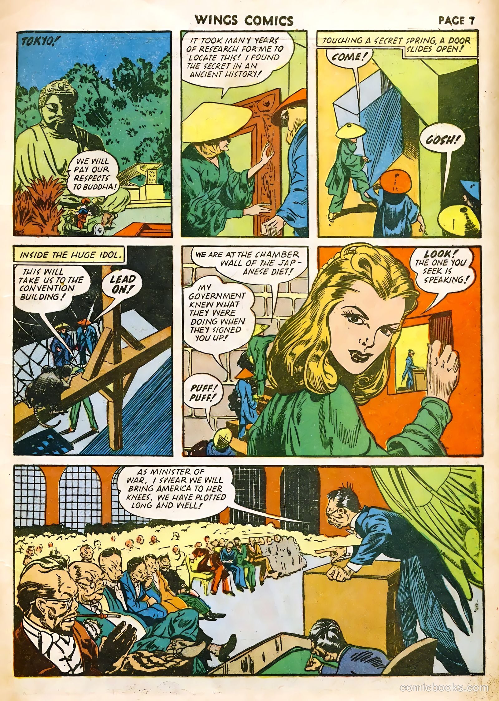 Wings Comics #22 (1942) — page 9 of 68