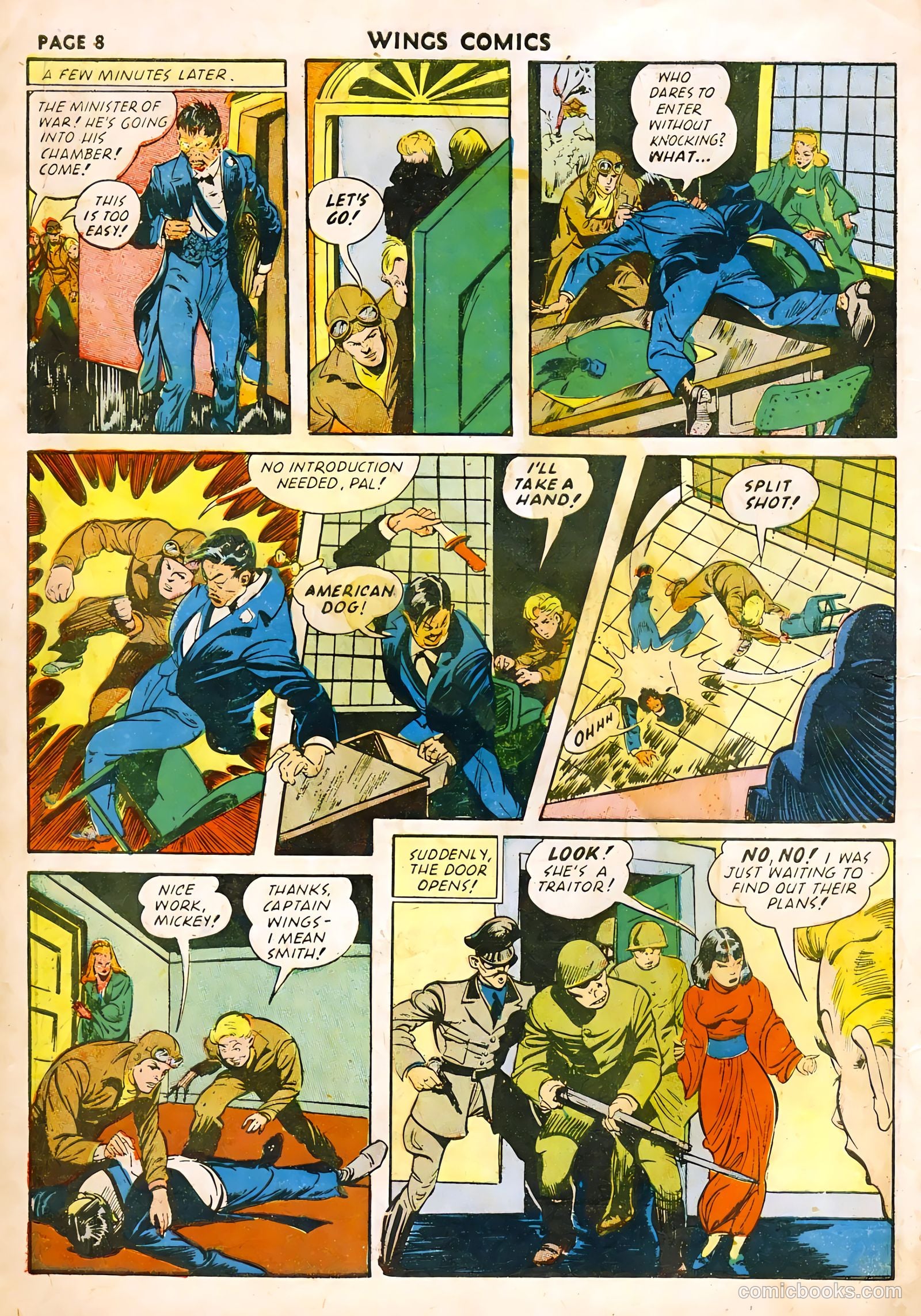 Wings Comics #22 (1942) — page 10 of 68