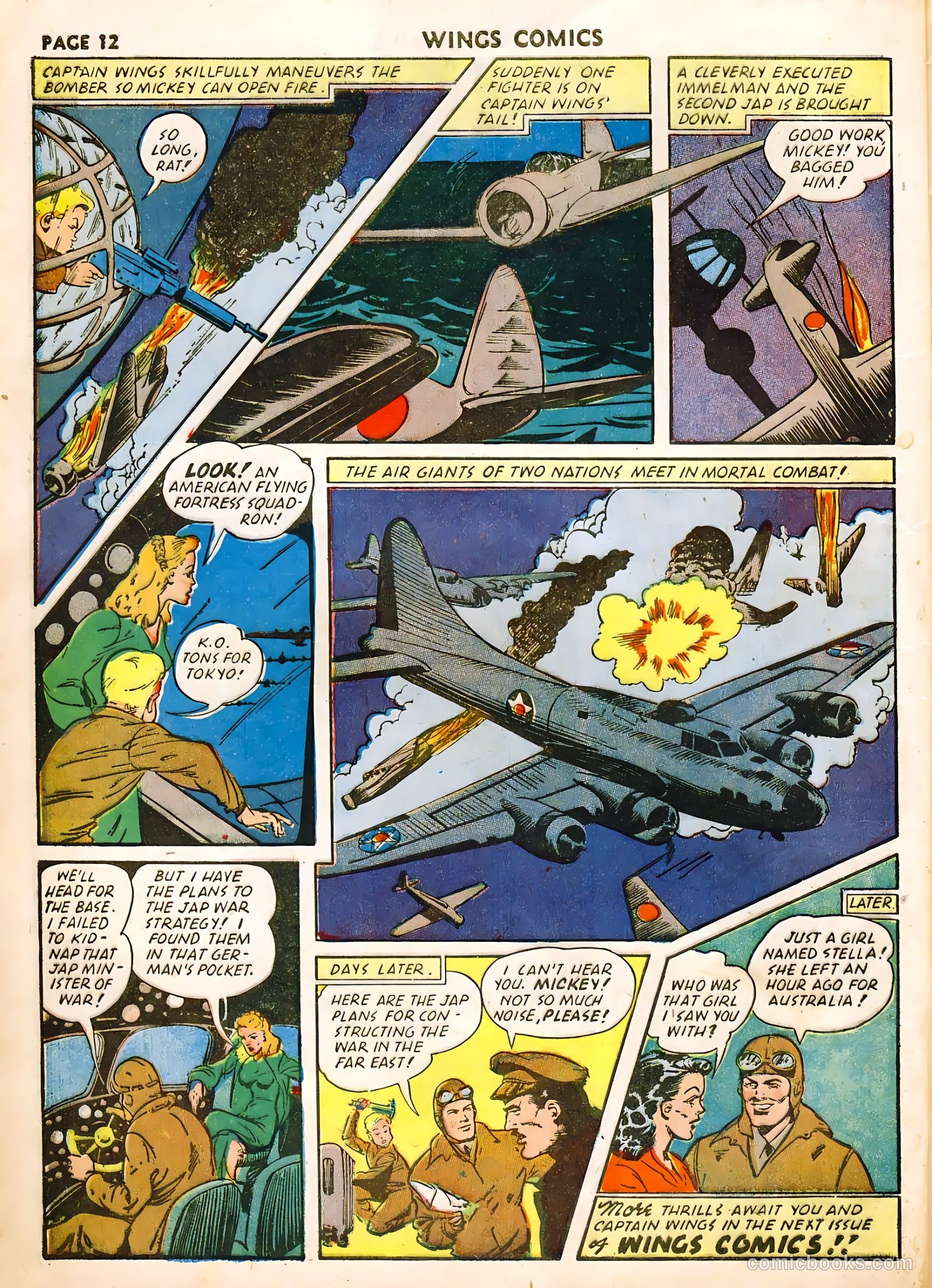 Wings Comics #22 (1942) — page 14 of 68