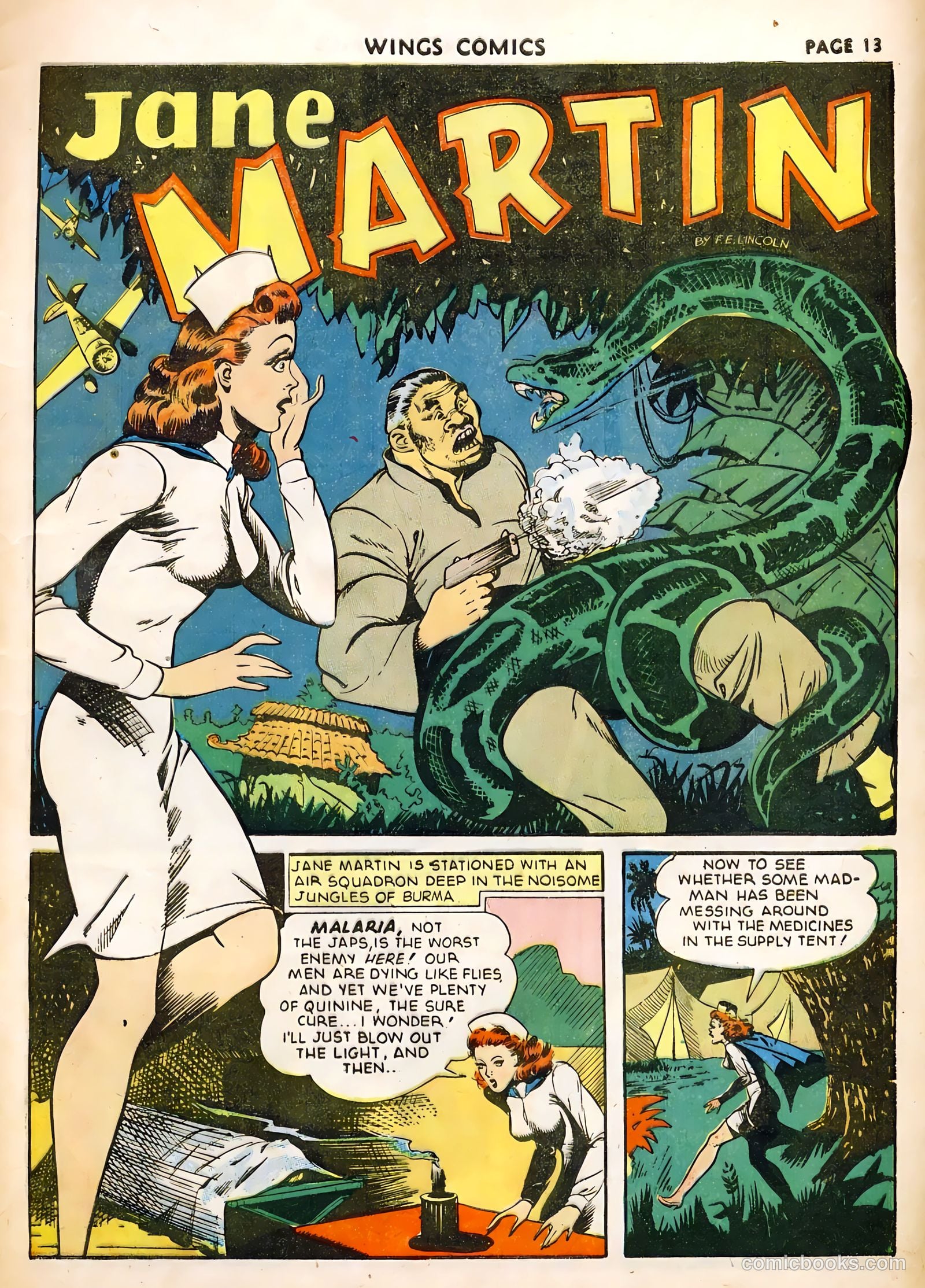 Wings Comics #22 (1942) — page 15 of 68