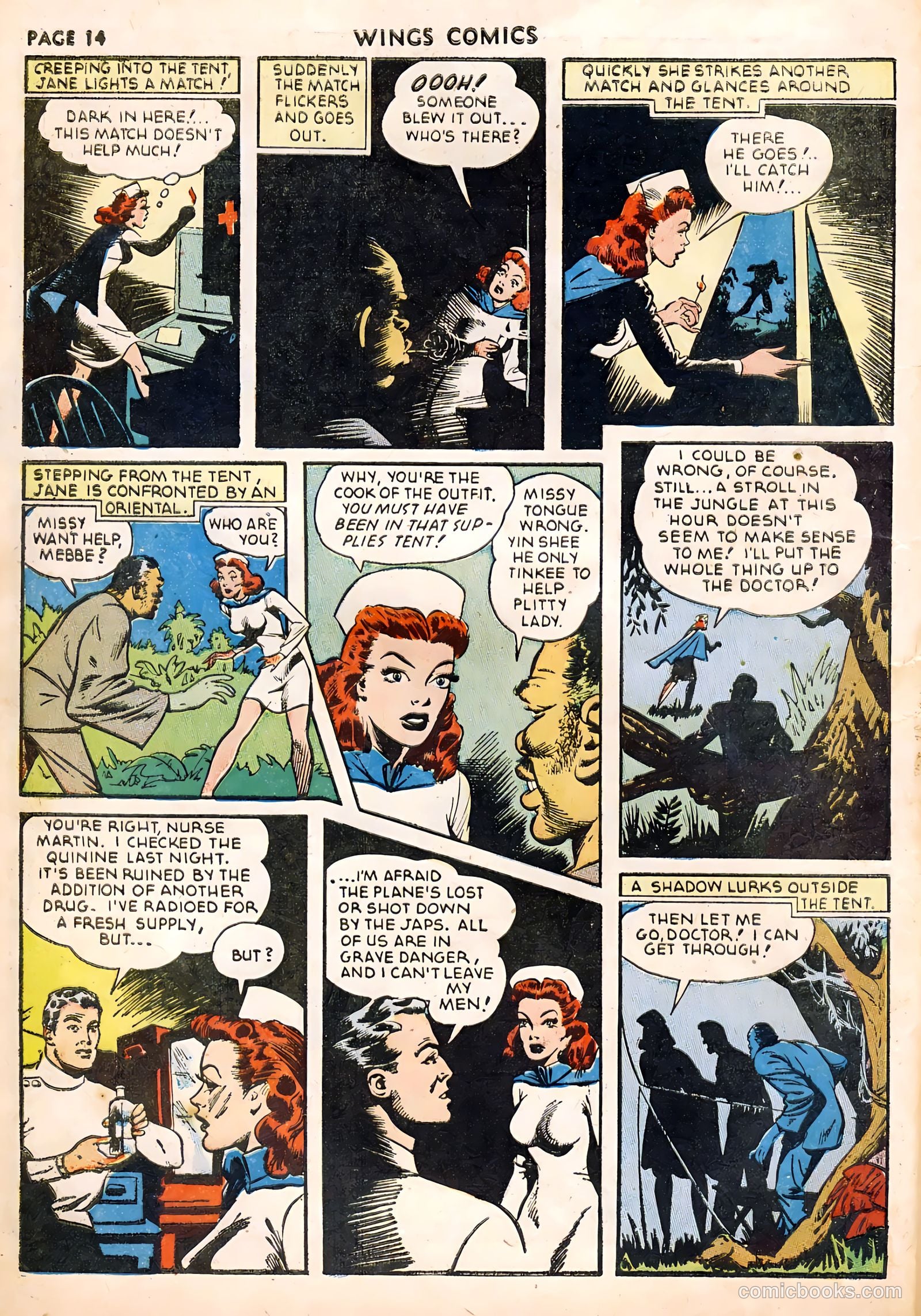 Wings Comics #22 (1942) — page 16 of 68