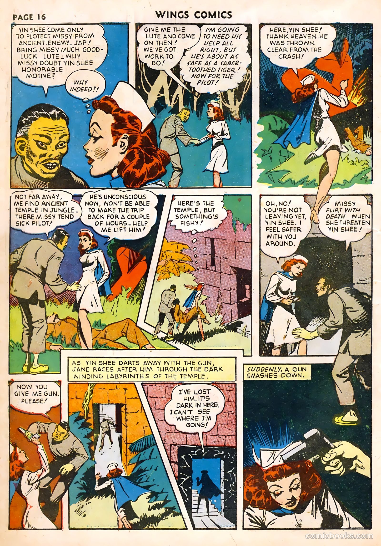 Wings Comics #22 (1942) — page 18 of 68