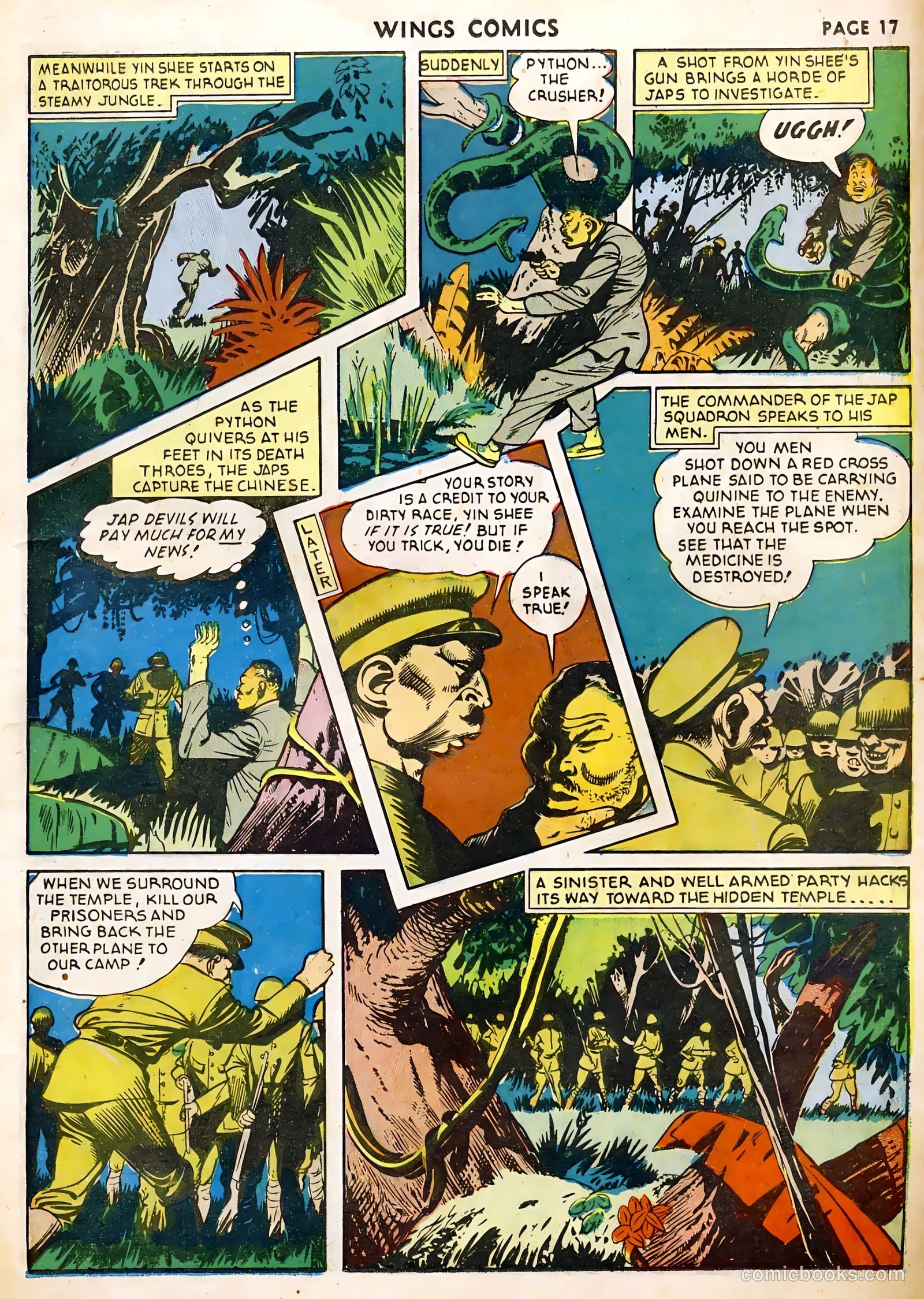 Wings Comics #22 (1942) — page 19 of 68
