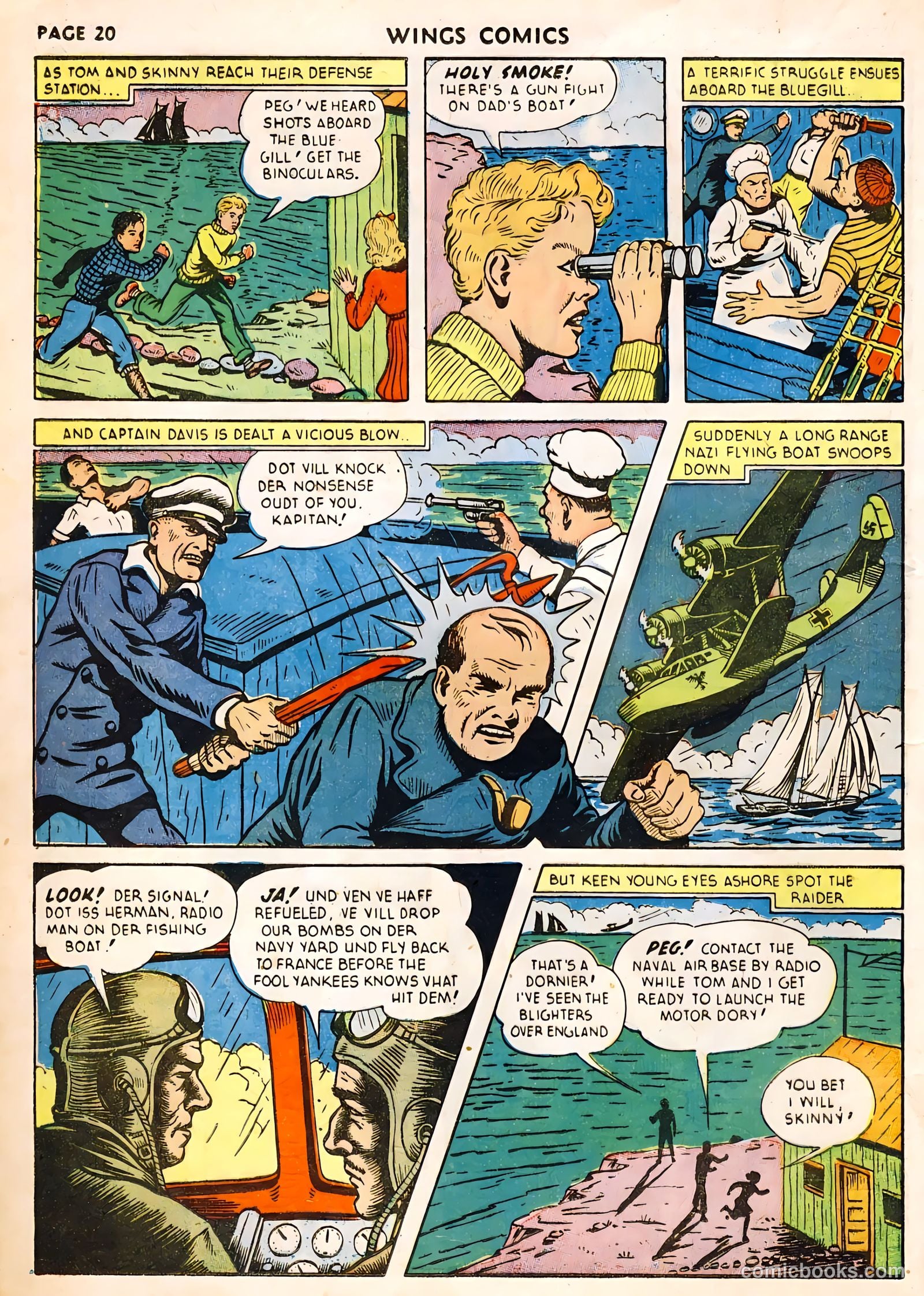 Wings Comics #22 (1942) — page 22 of 68