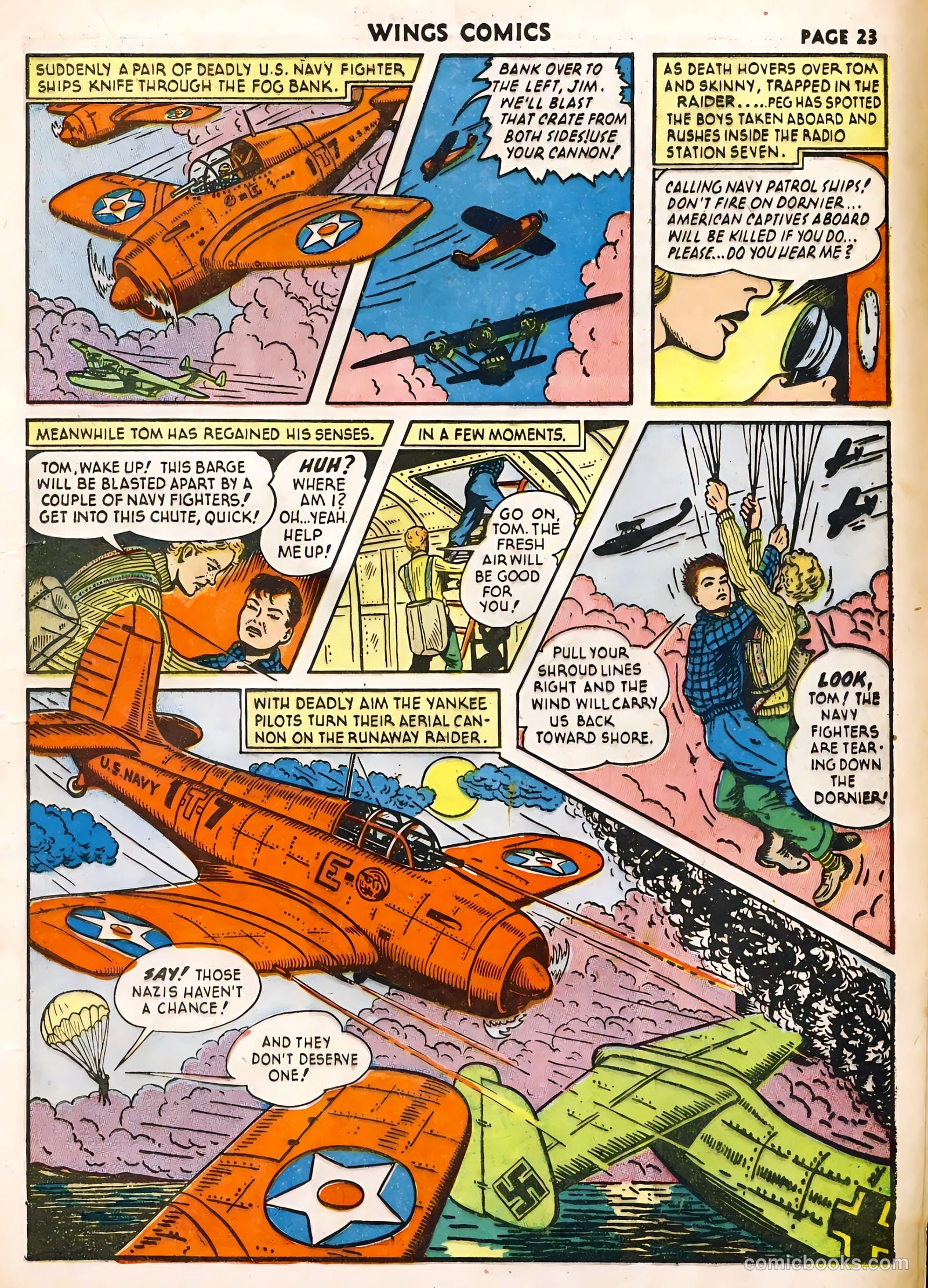 Wings Comics #22 (1942) — page 25 of 68