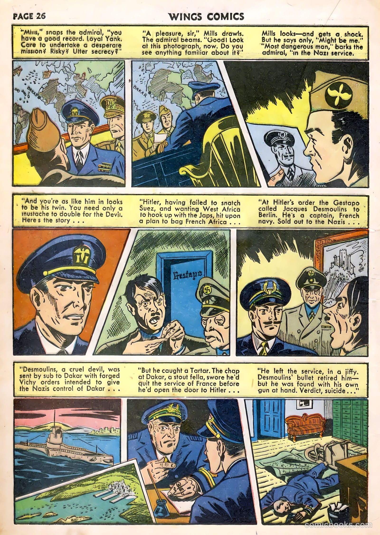Wings Comics #22 (1942) — page 28 of 68
