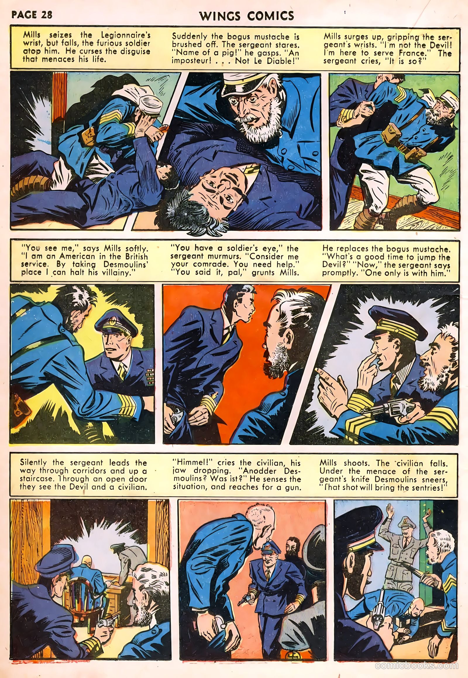 Wings Comics #22 (1942) — page 30 of 68