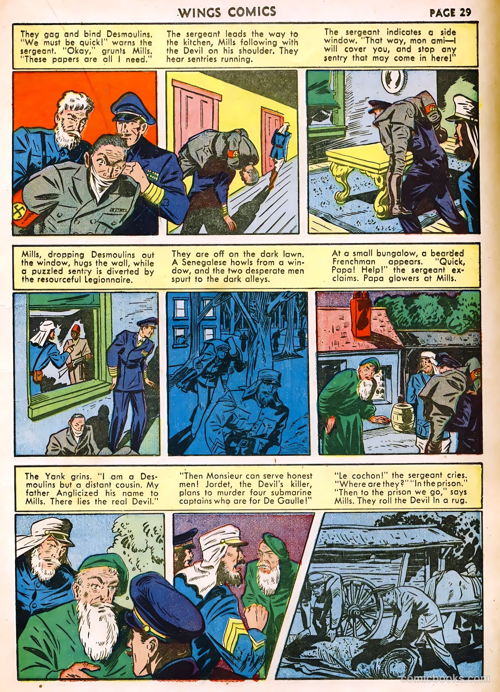 Wings Comics #22 (1942) — page 31 of 68