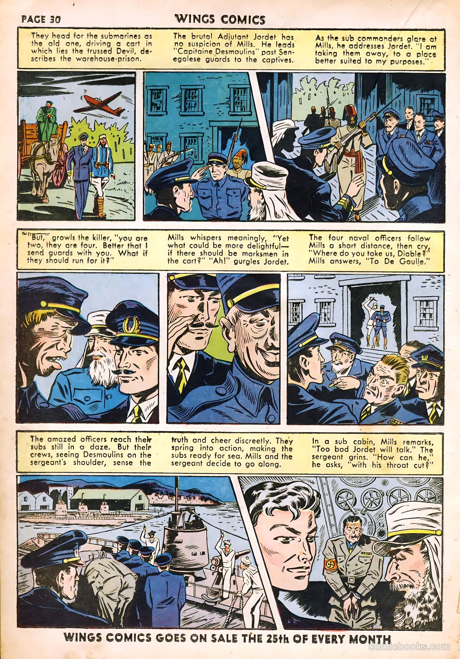 Wings Comics #22 (1942) — page 32 of 68