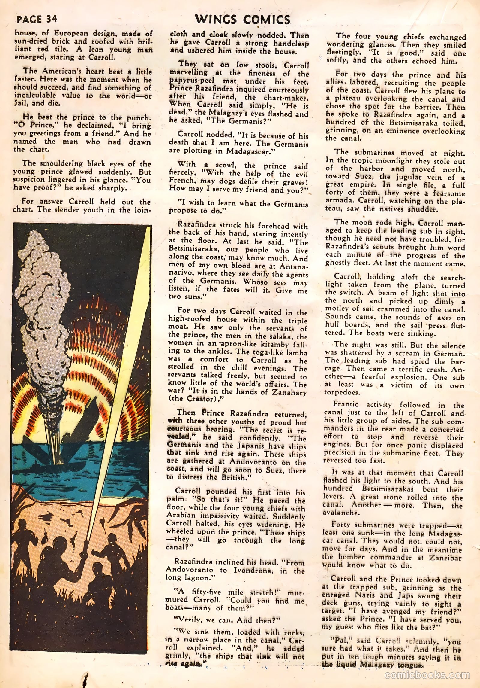 Wings Comics #22 (1942) — page 36 of 68