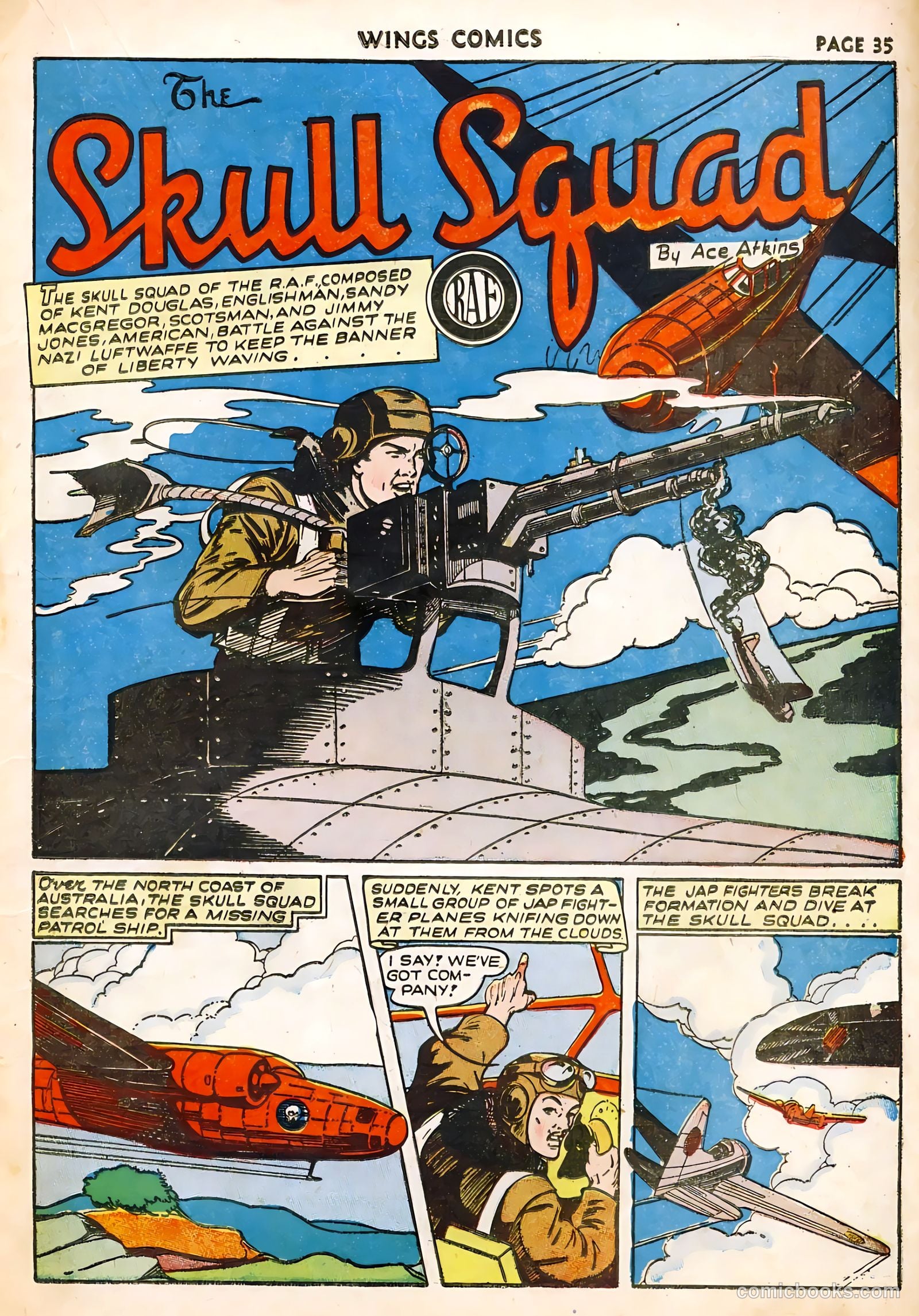 Wings Comics #22 (1942) — page 37 of 68