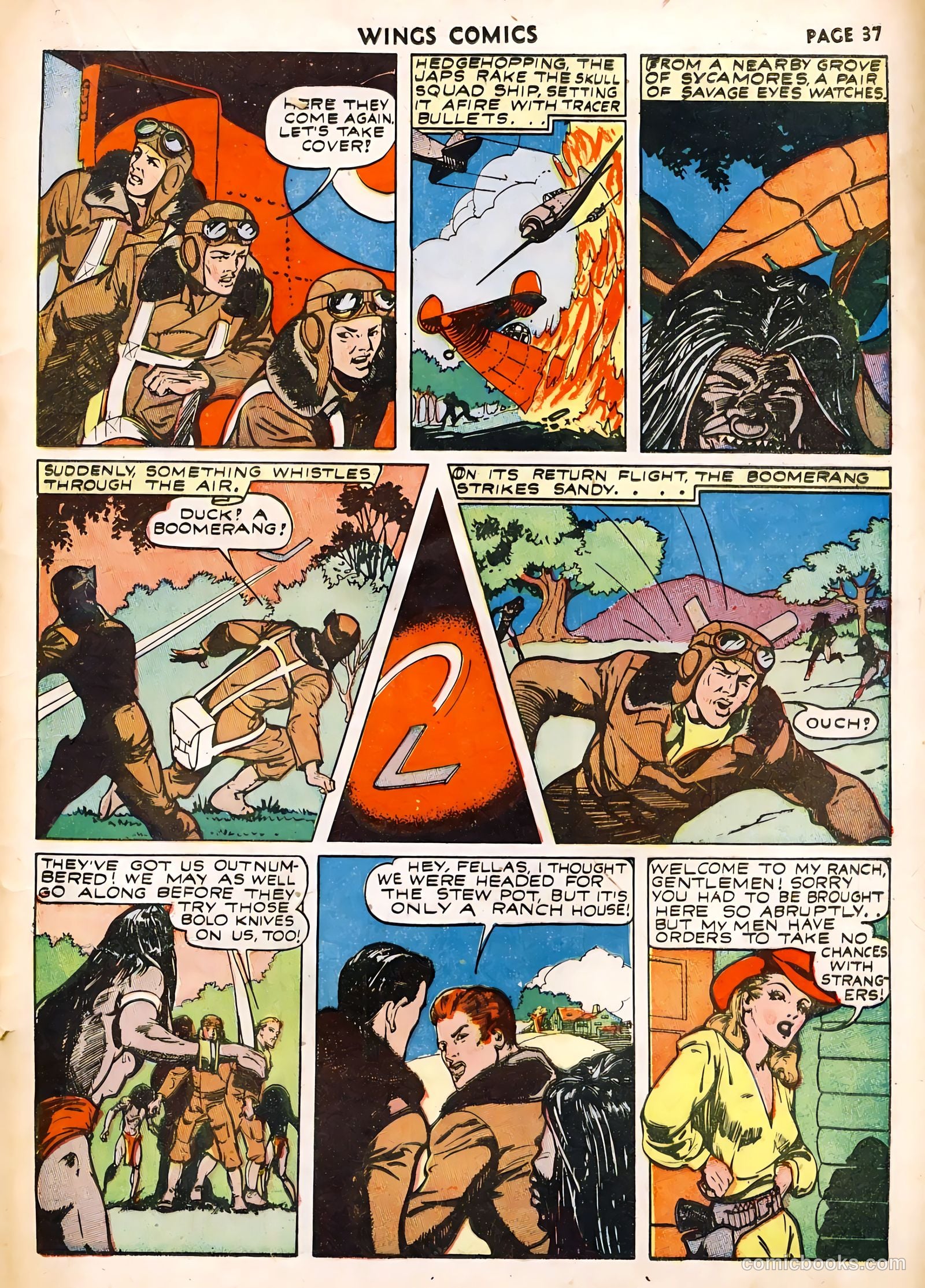 Wings Comics #22 (1942) — page 39 of 68