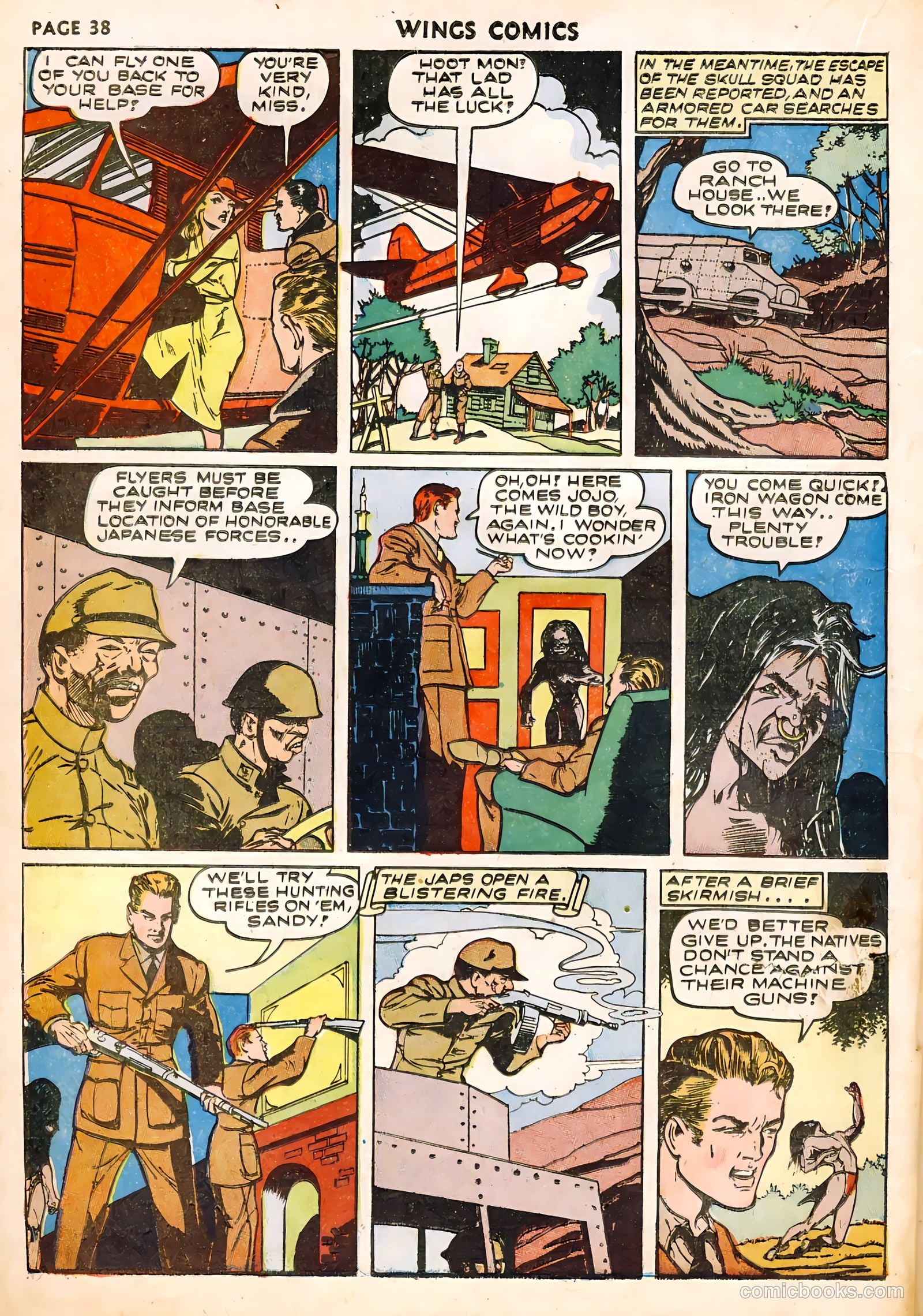 Wings Comics #22 (1942) — page 40 of 68