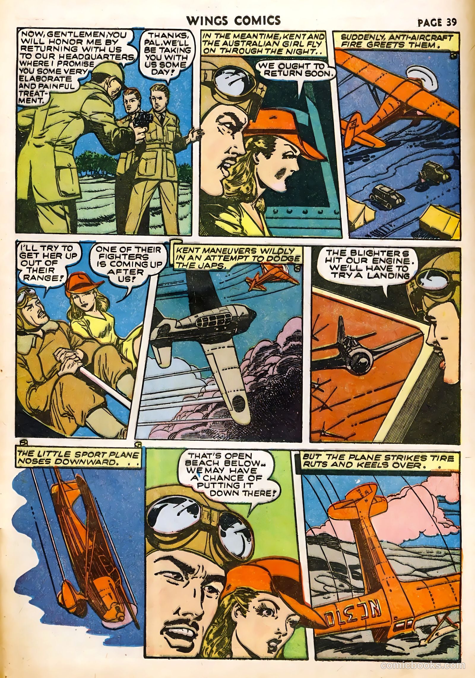 Wings Comics #22 (1942) — page 41 of 68