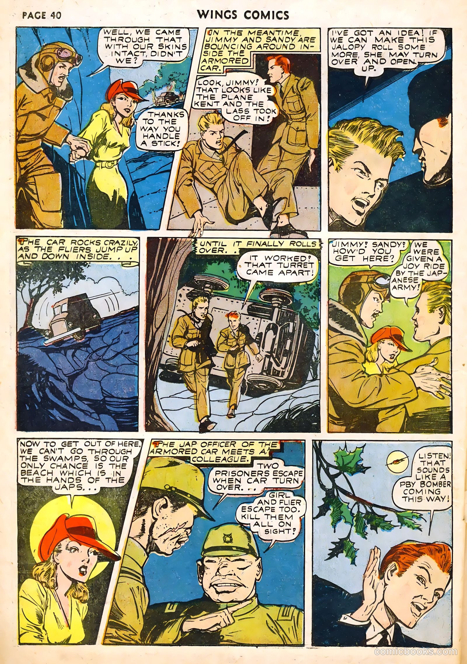 Wings Comics #22 (1942) — page 42 of 68