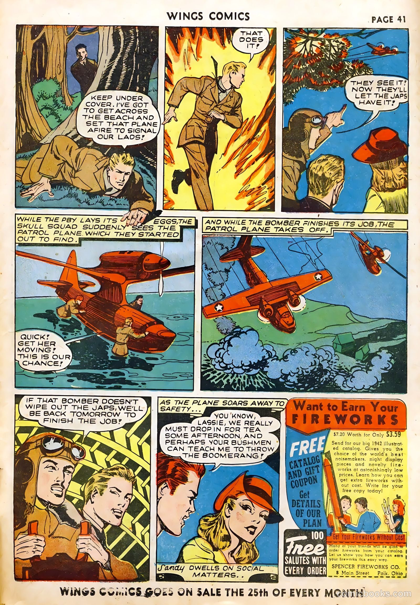 Wings Comics #22 (1942) — page 43 of 68