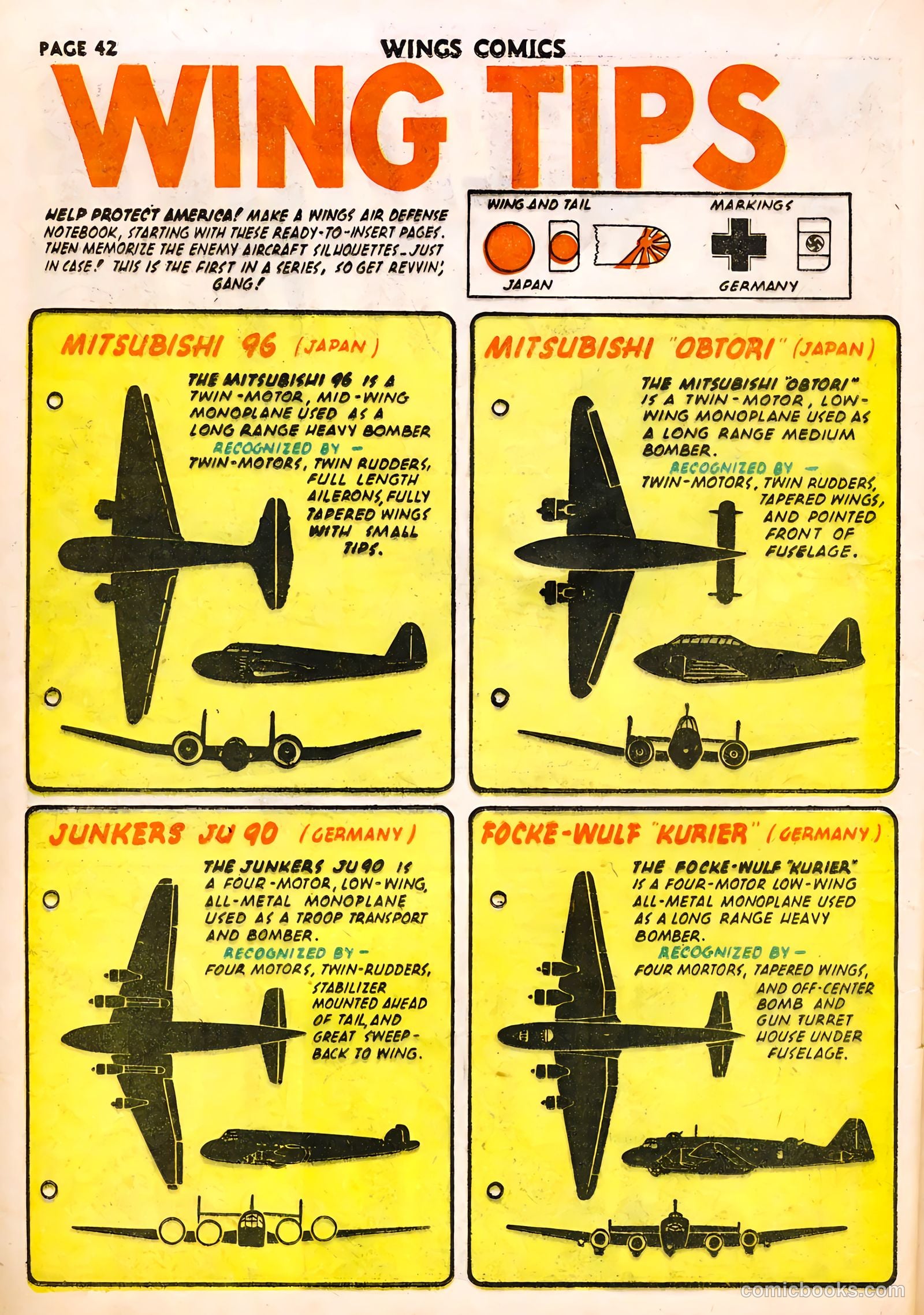 Wings Comics #22 (1942) — page 44 of 68