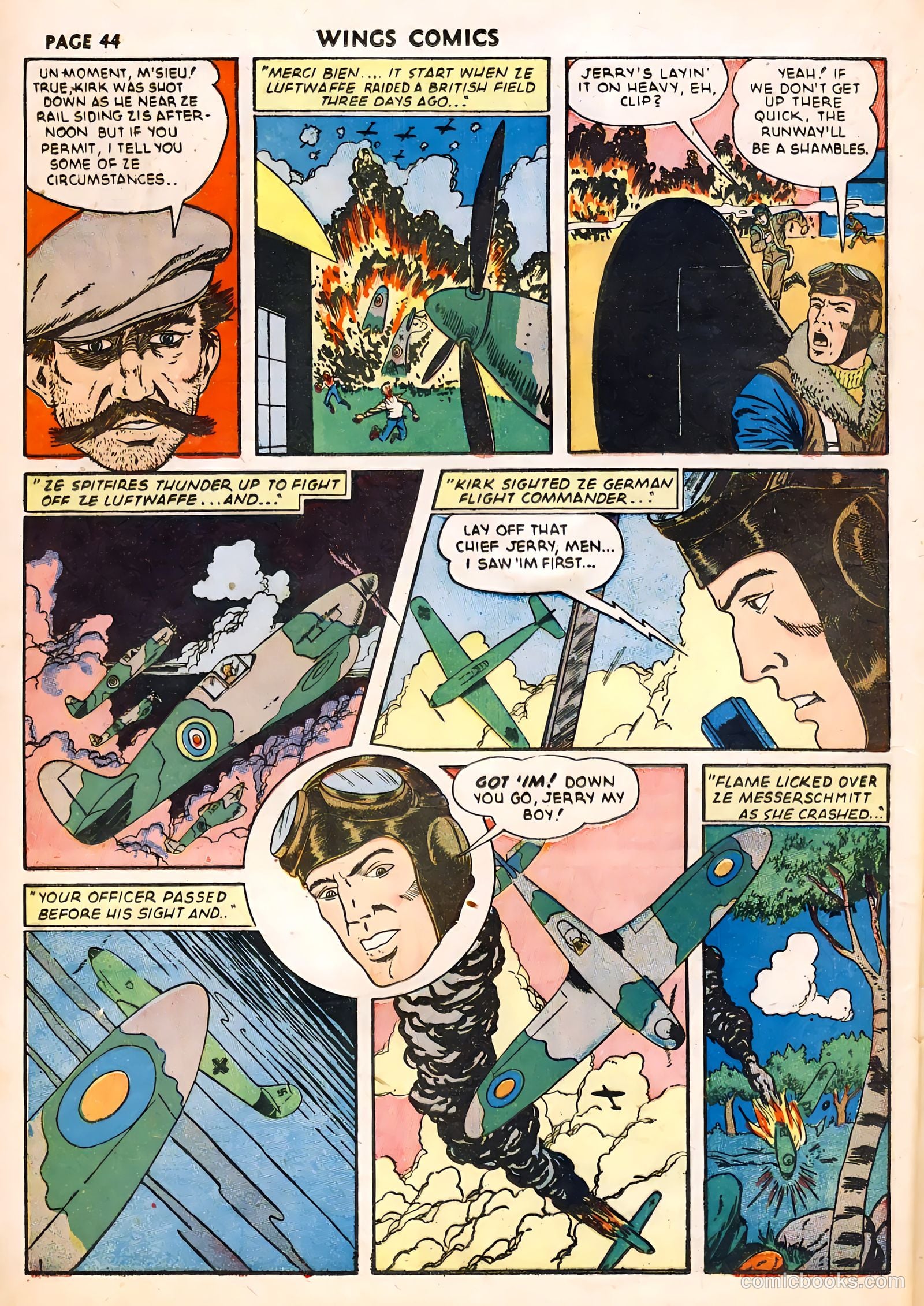 Wings Comics #22 (1942) — page 46 of 68