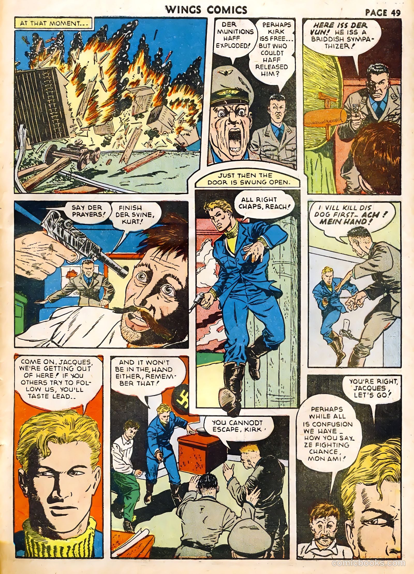 Wings Comics #22 (1942) — page 51 of 68