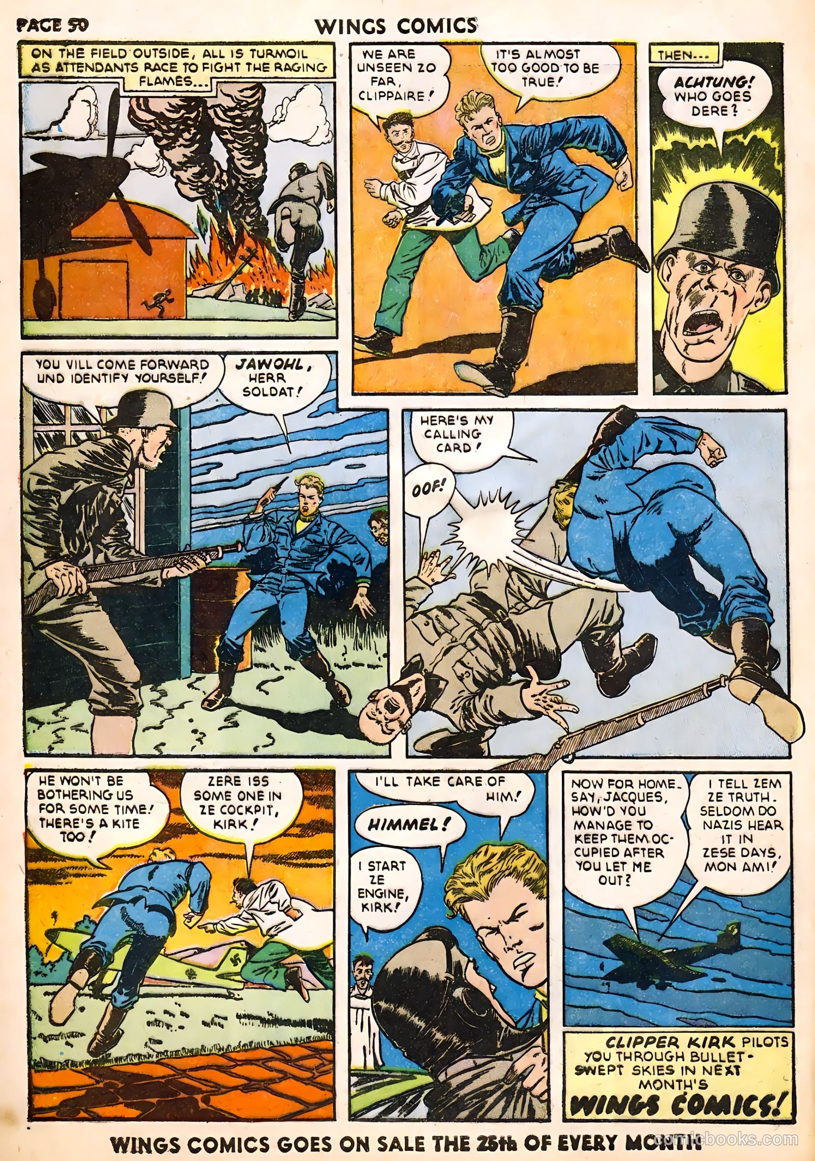 Wings Comics #22 (1942) — page 52 of 68