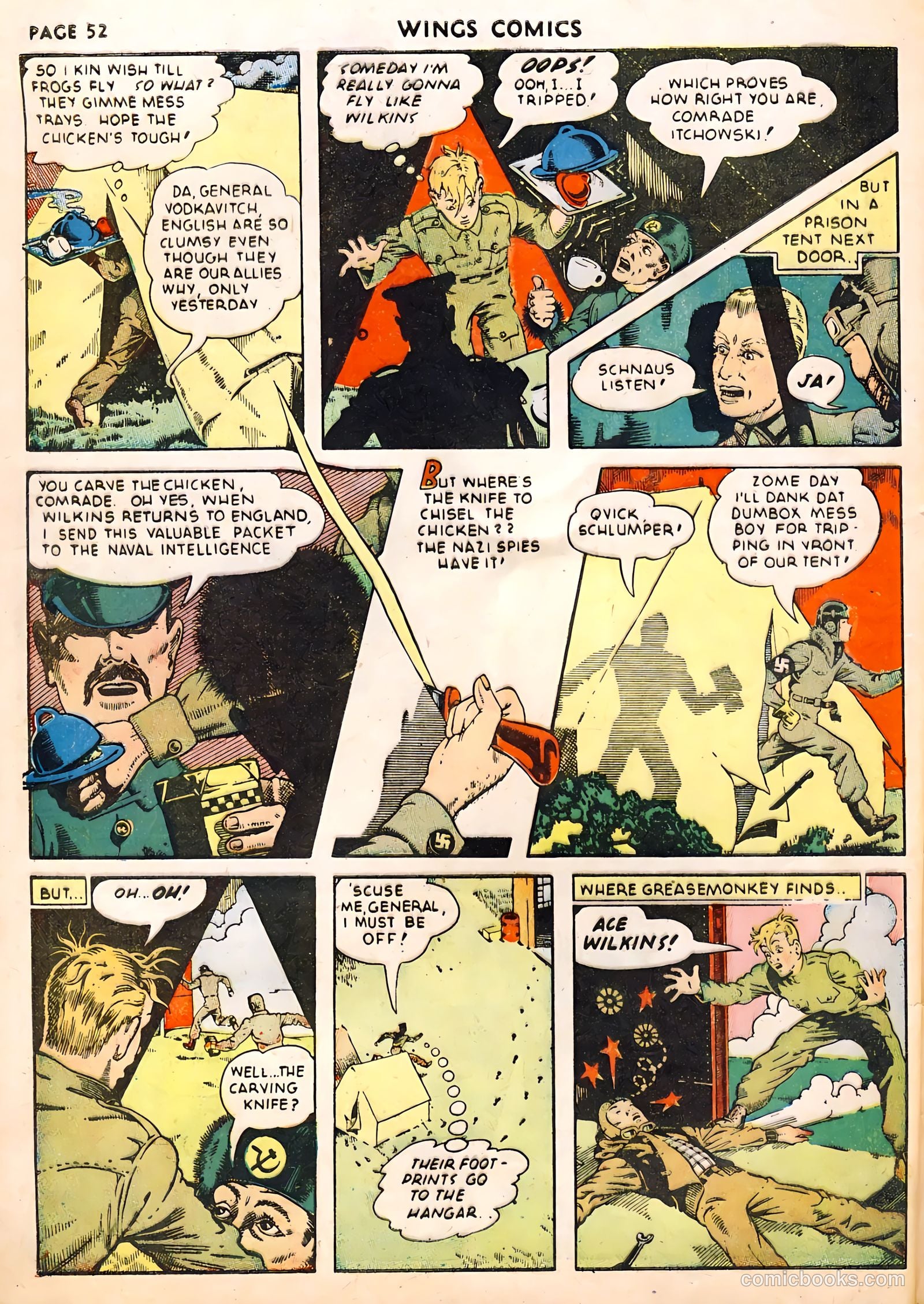 Wings Comics #22 (1942) — page 54 of 68