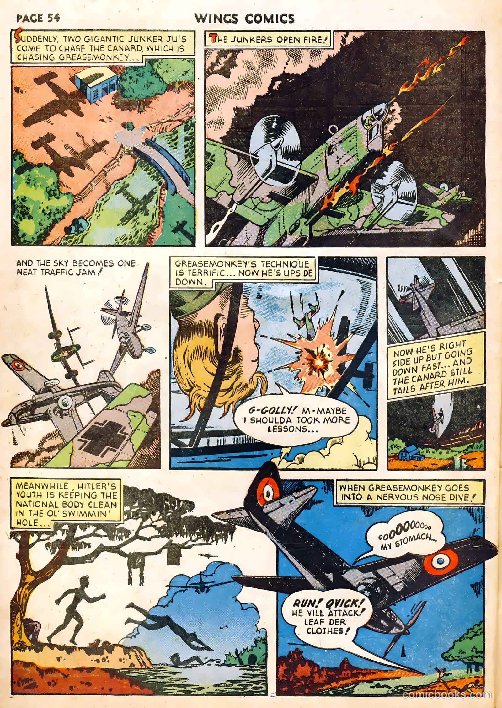 Wings Comics #22 (1942) — page 56 of 68