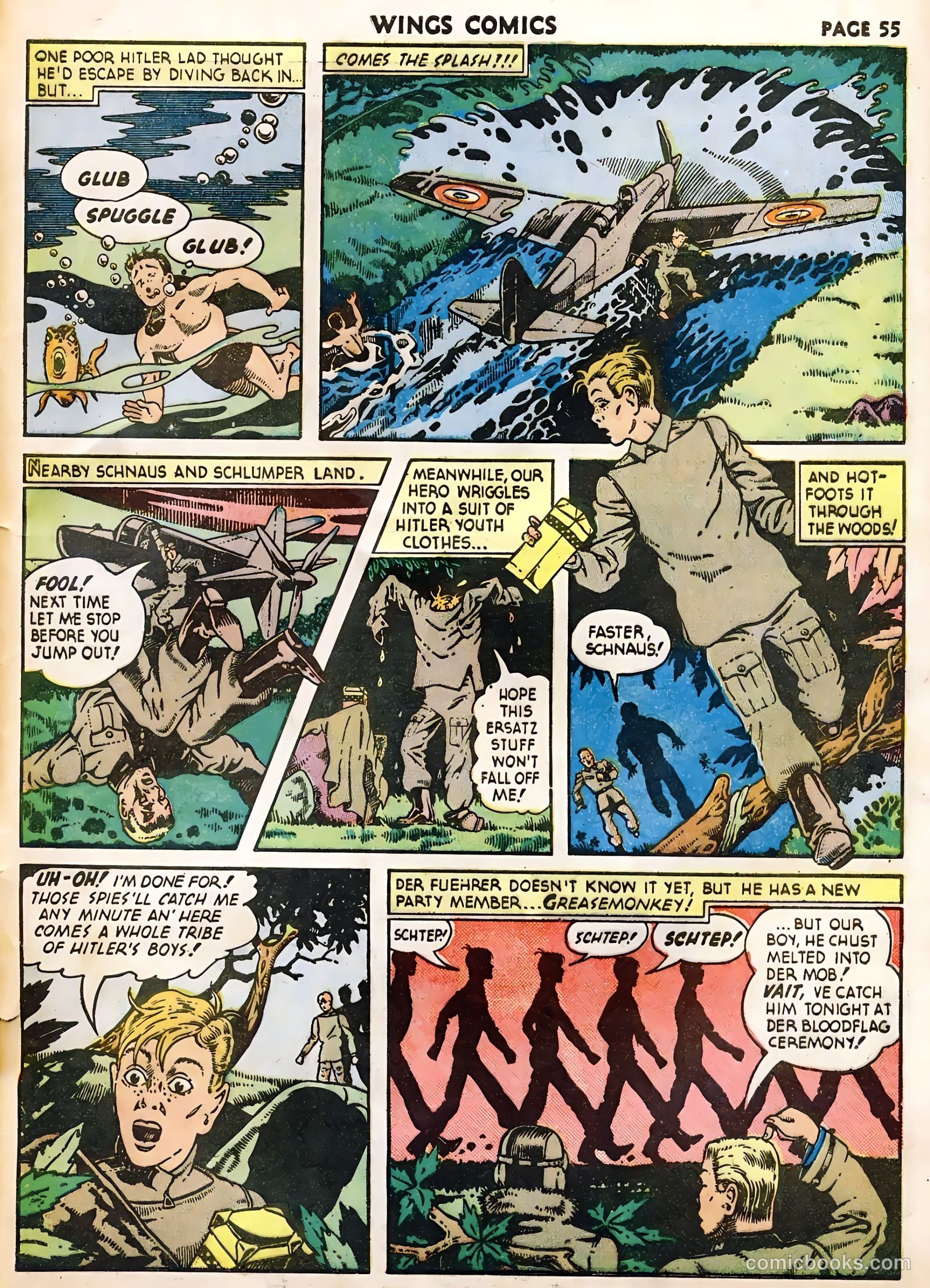 Wings Comics #22 (1942) — page 57 of 68