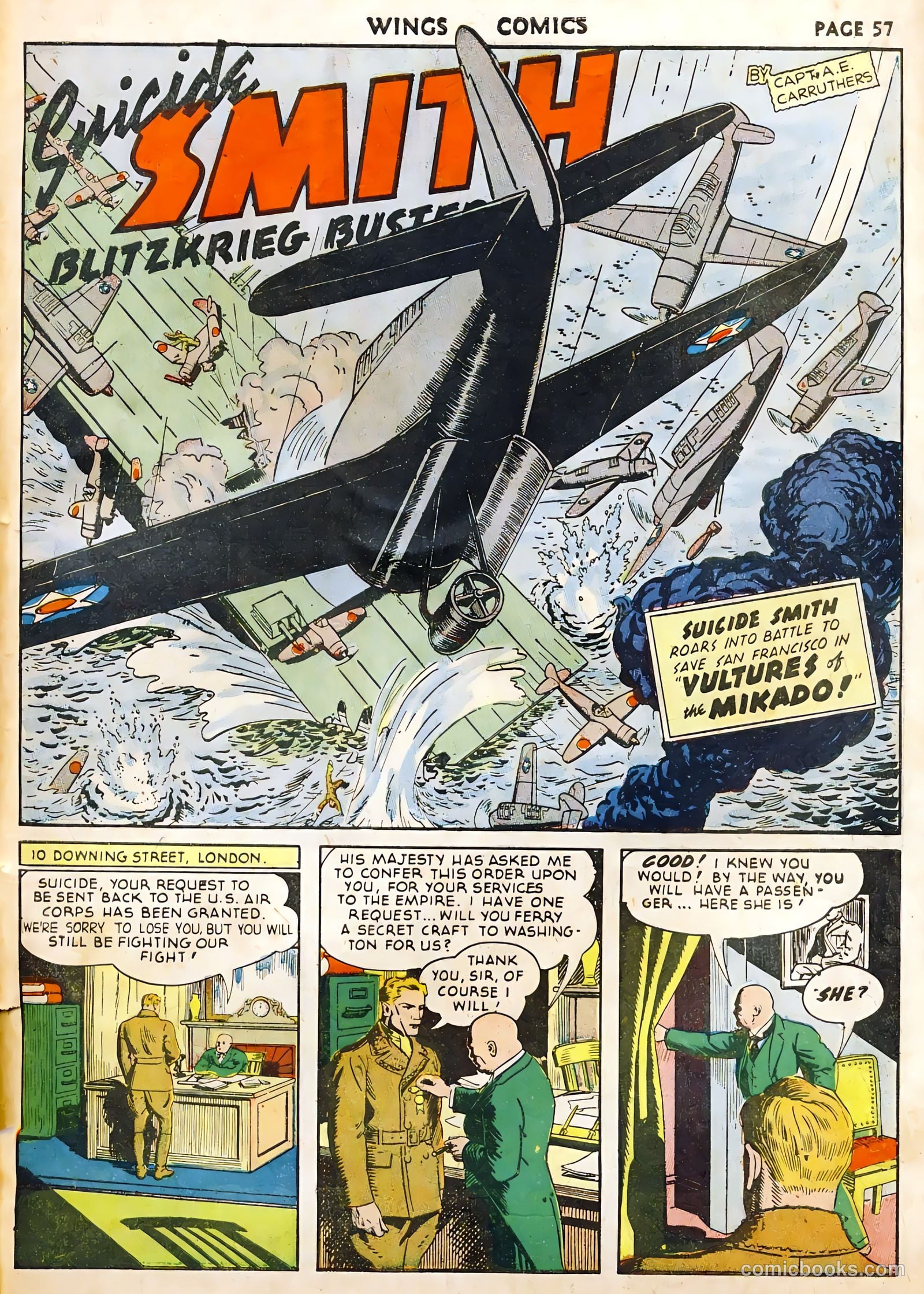 Wings Comics #22 (1942) — page 59 of 68