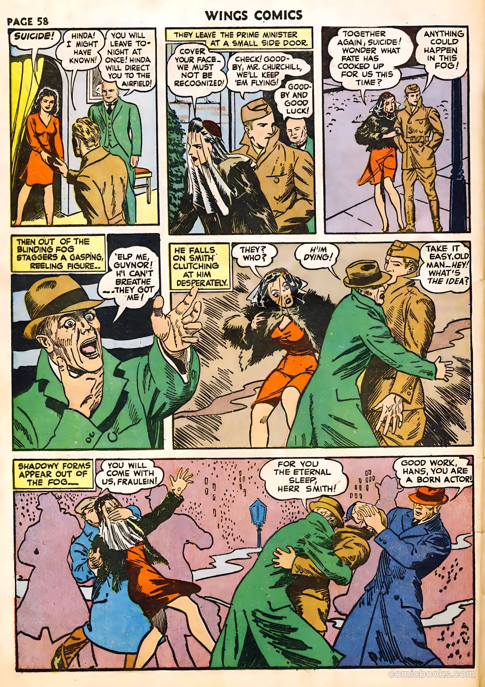 Wings Comics #22 (1942) — page 60 of 68