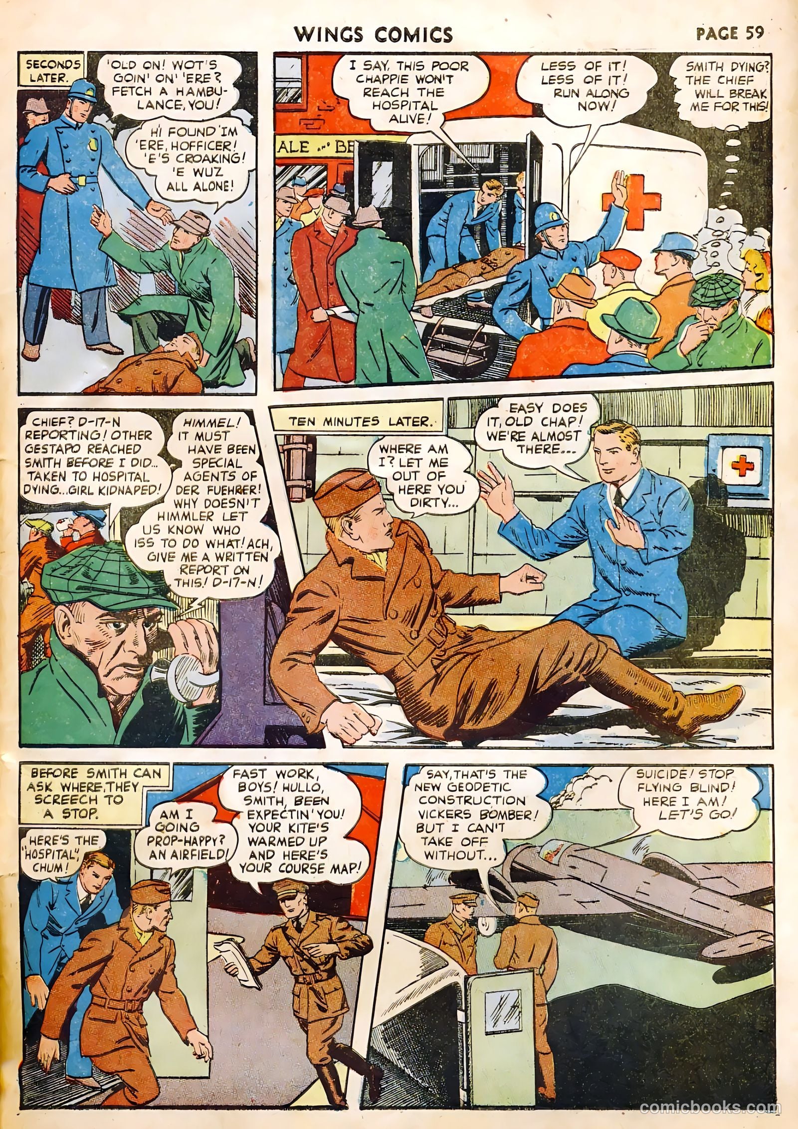 Wings Comics #22 (1942) — page 61 of 68