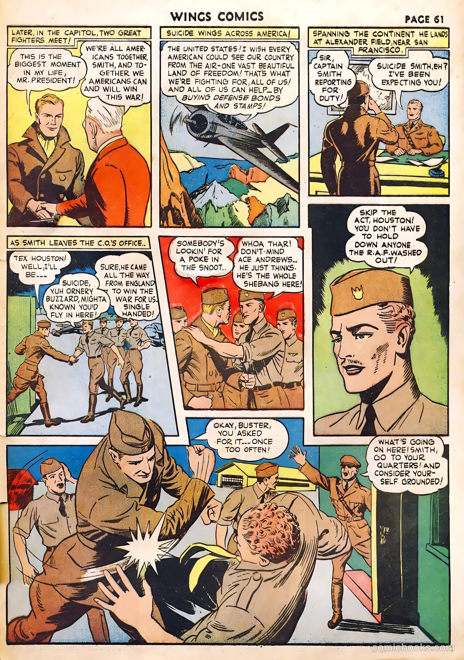 Wings Comics #22 (1942) — page 63 of 68