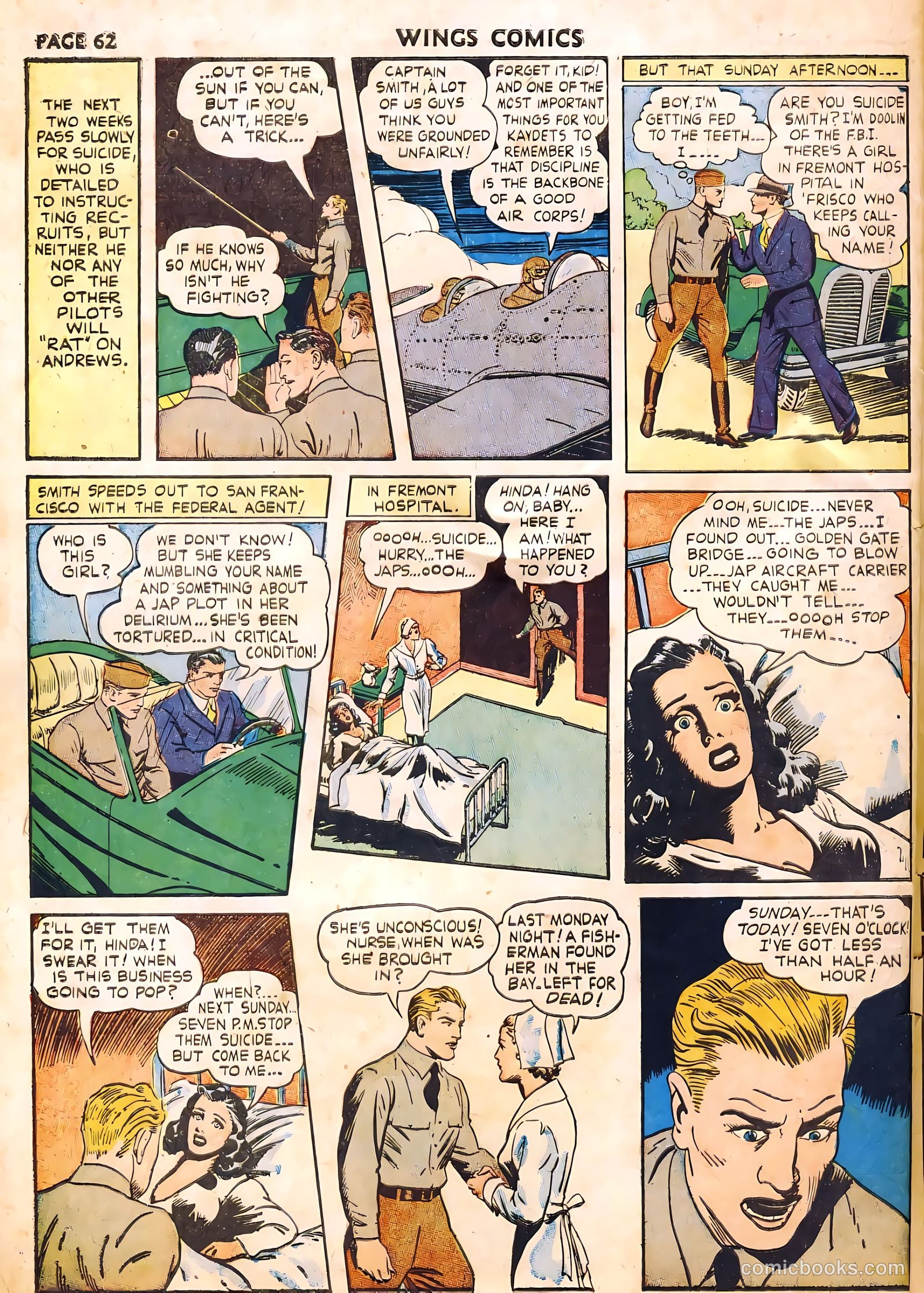 Wings Comics #22 (1942) — page 64 of 68